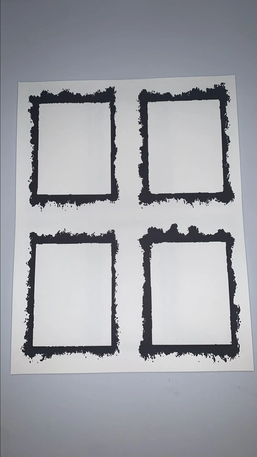 Product image for 00. Gothic Black Frame Printable #1