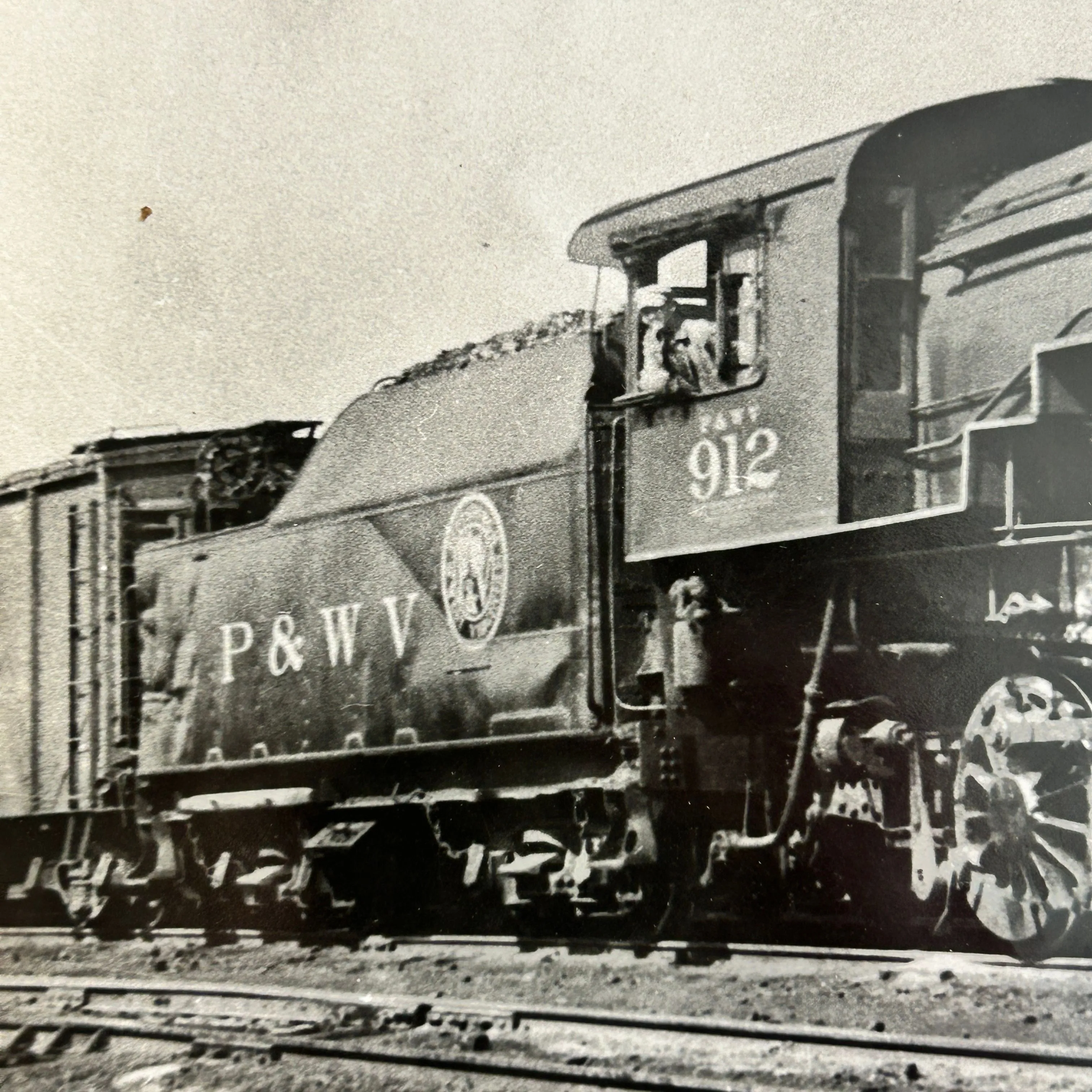Product image for 1930's P&WV Train & Railroad photo
