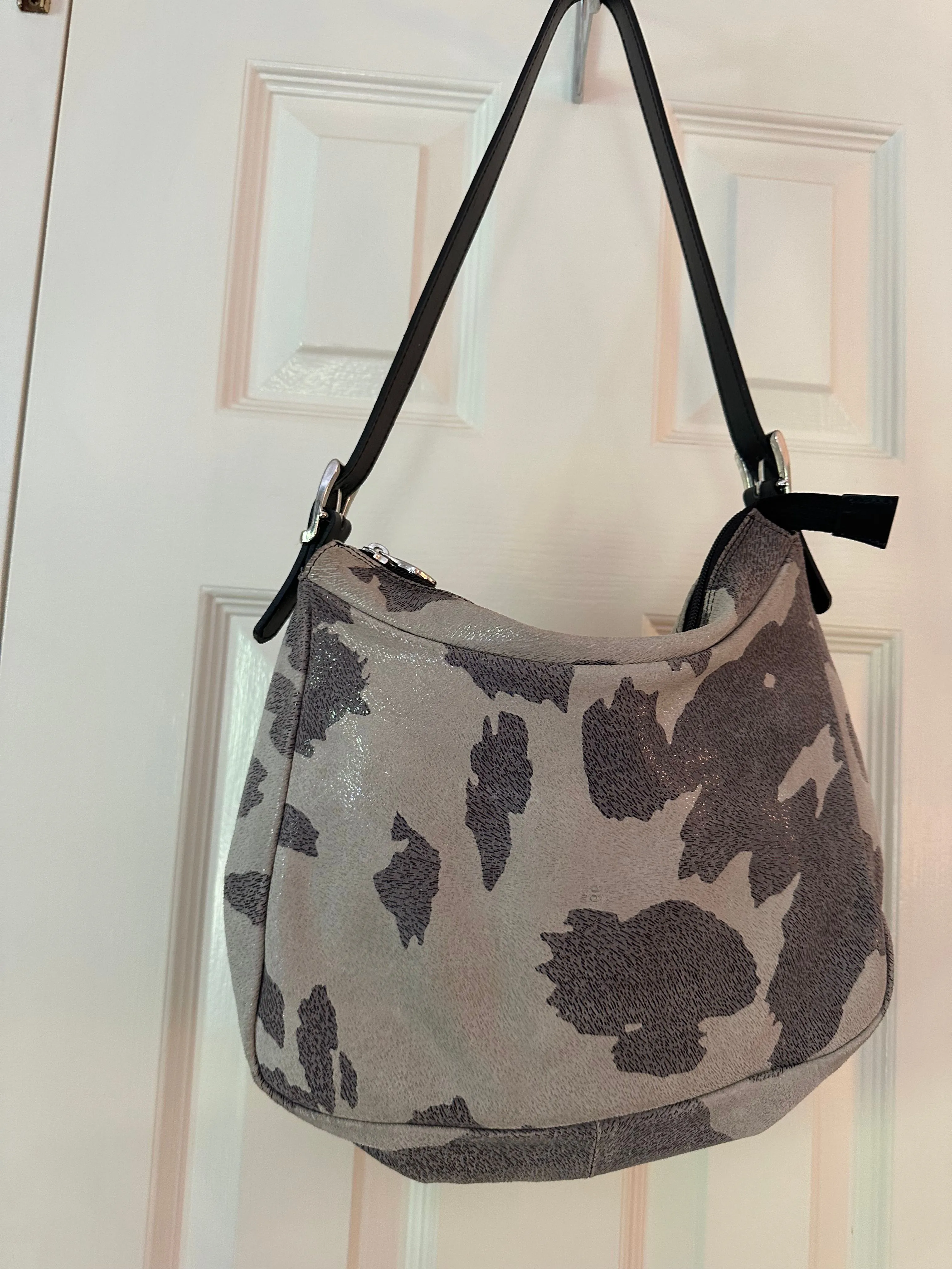 Product image for Cow print y2k leather handbag