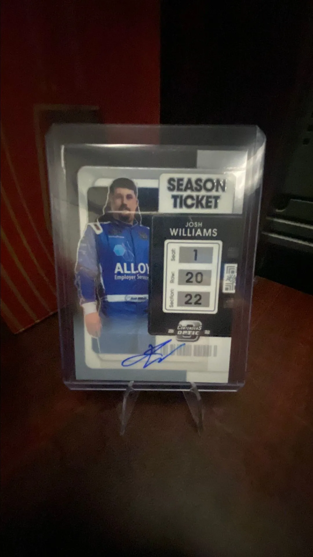 Product image for Josh Williams Season Ticket Auto