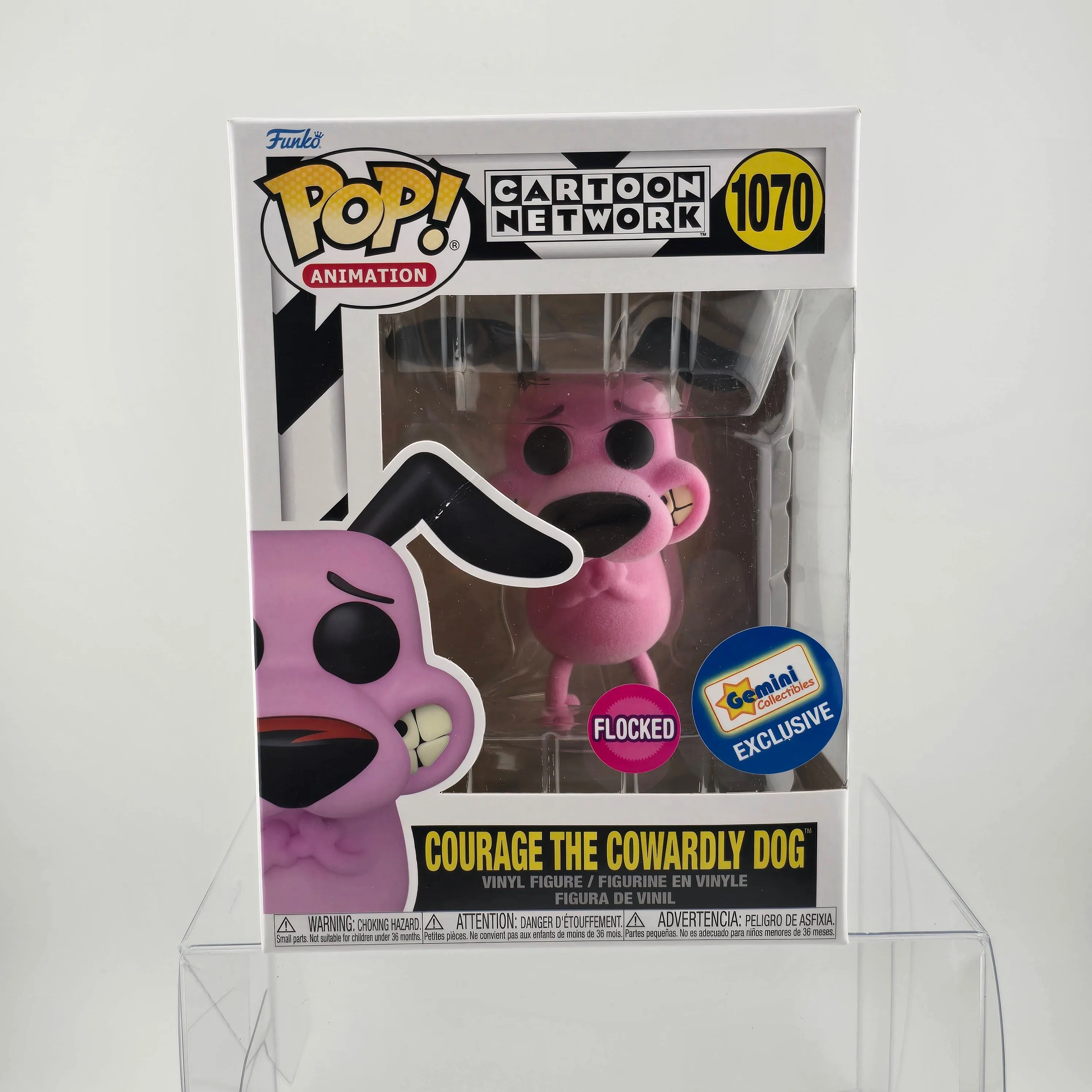 Product image for Cartoon Network - Courage the Cowardly Dog (flocked)  Funko Pop 1070