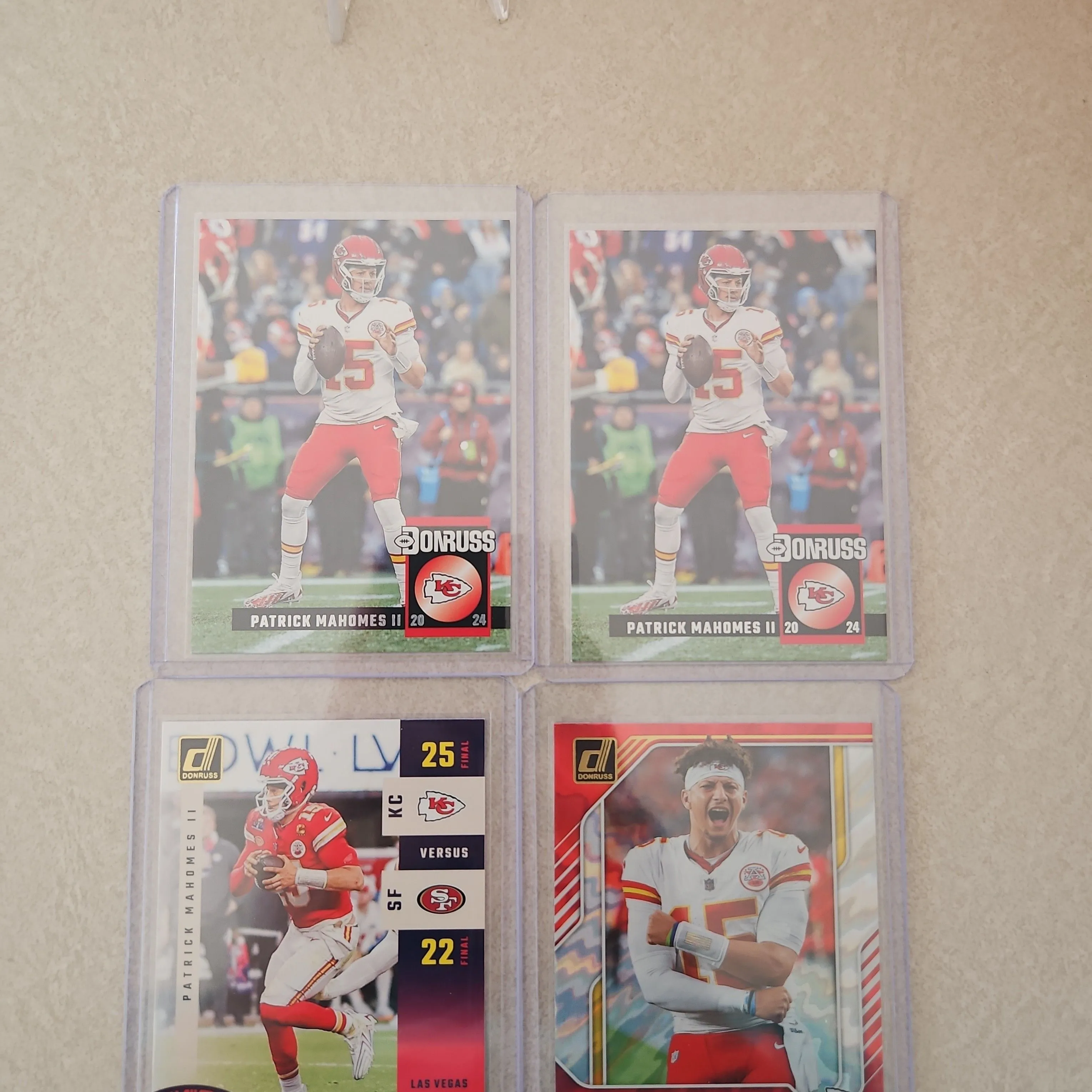 Product image for Patrick Mahomes 4 Card lot