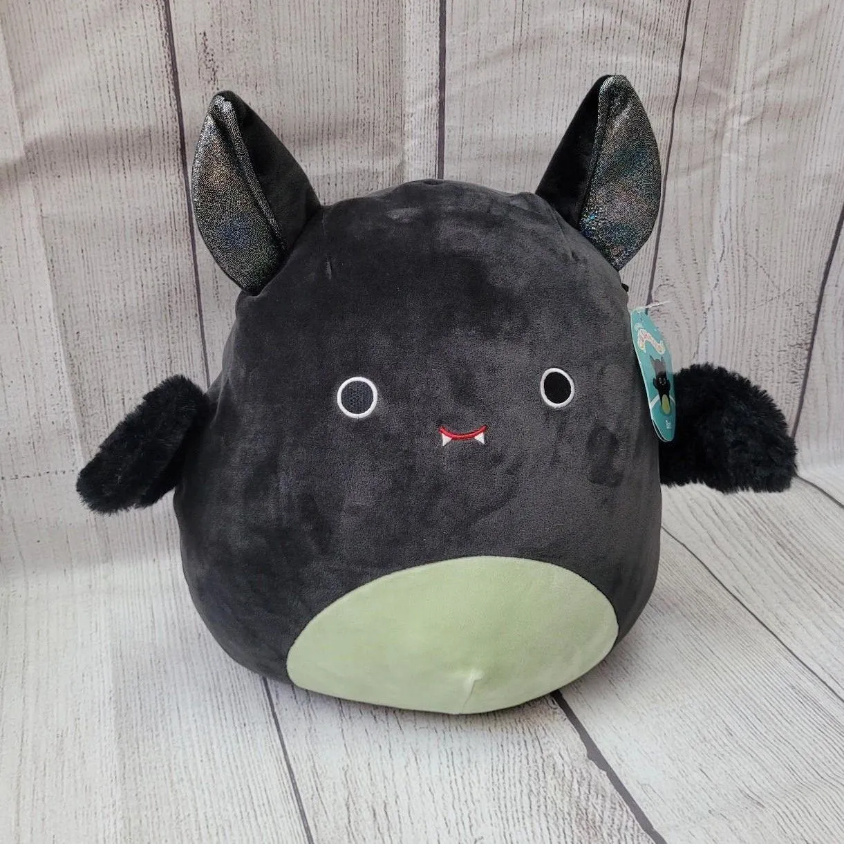 Product image for Bart Sparkle Ear Fuzzy Wing Bat Squishmallow 12” Cracker Barrel Exclusive