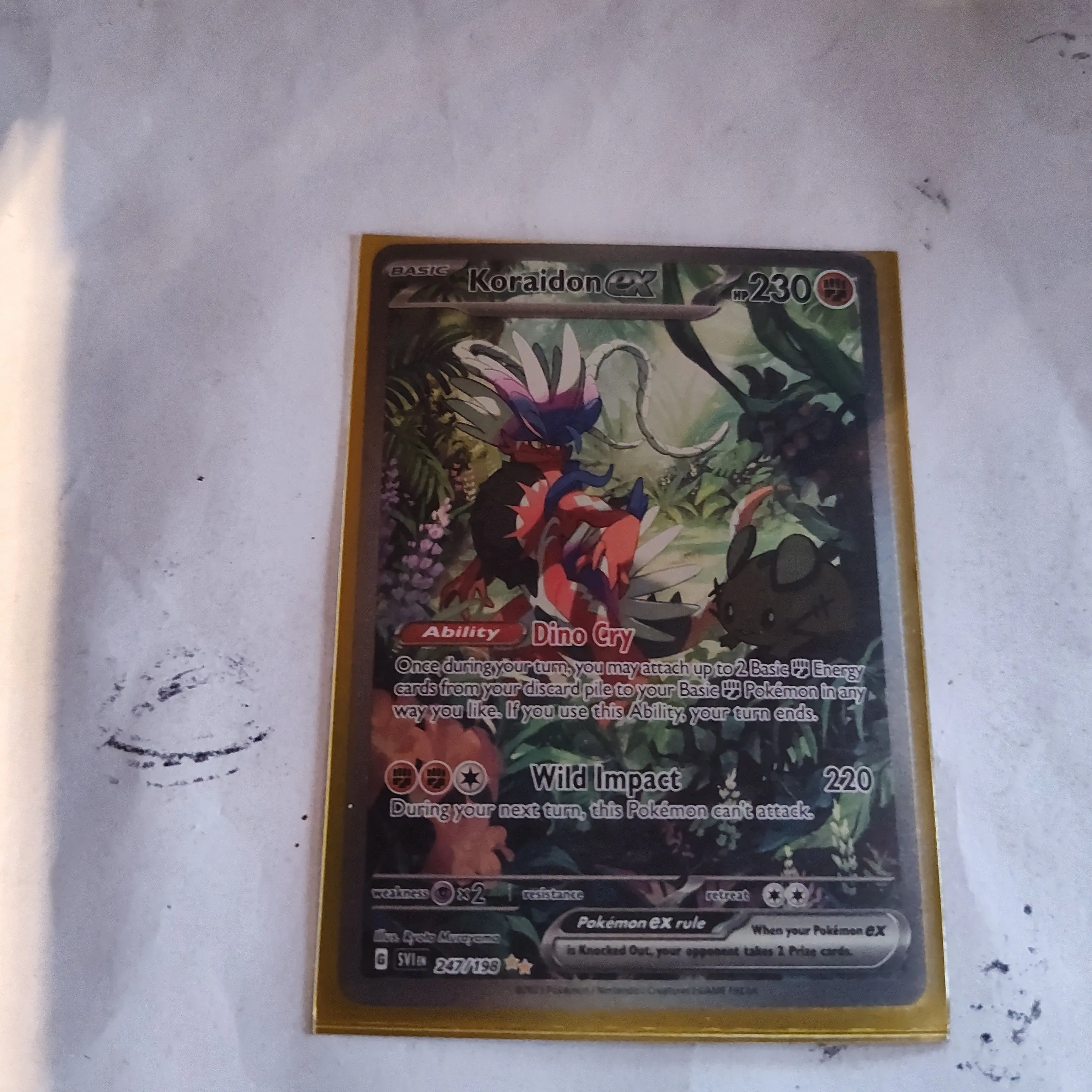 Product image for Pokemon full art foil Koraidon EX 247/198