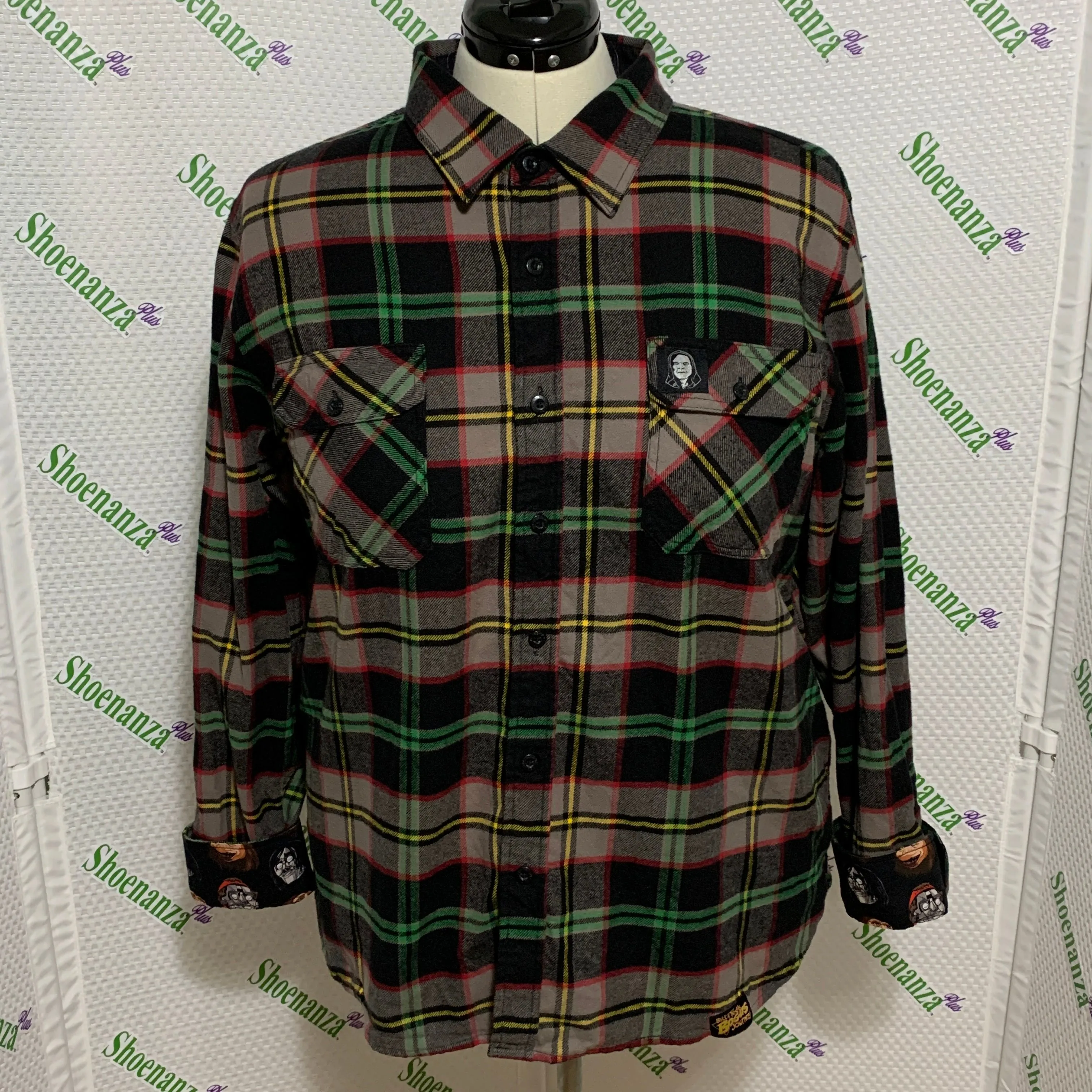 Product image for Middle Of Beyond Flannel Shirt Bill & Ted's Bogus Journey Keanu Reeves Mens XL