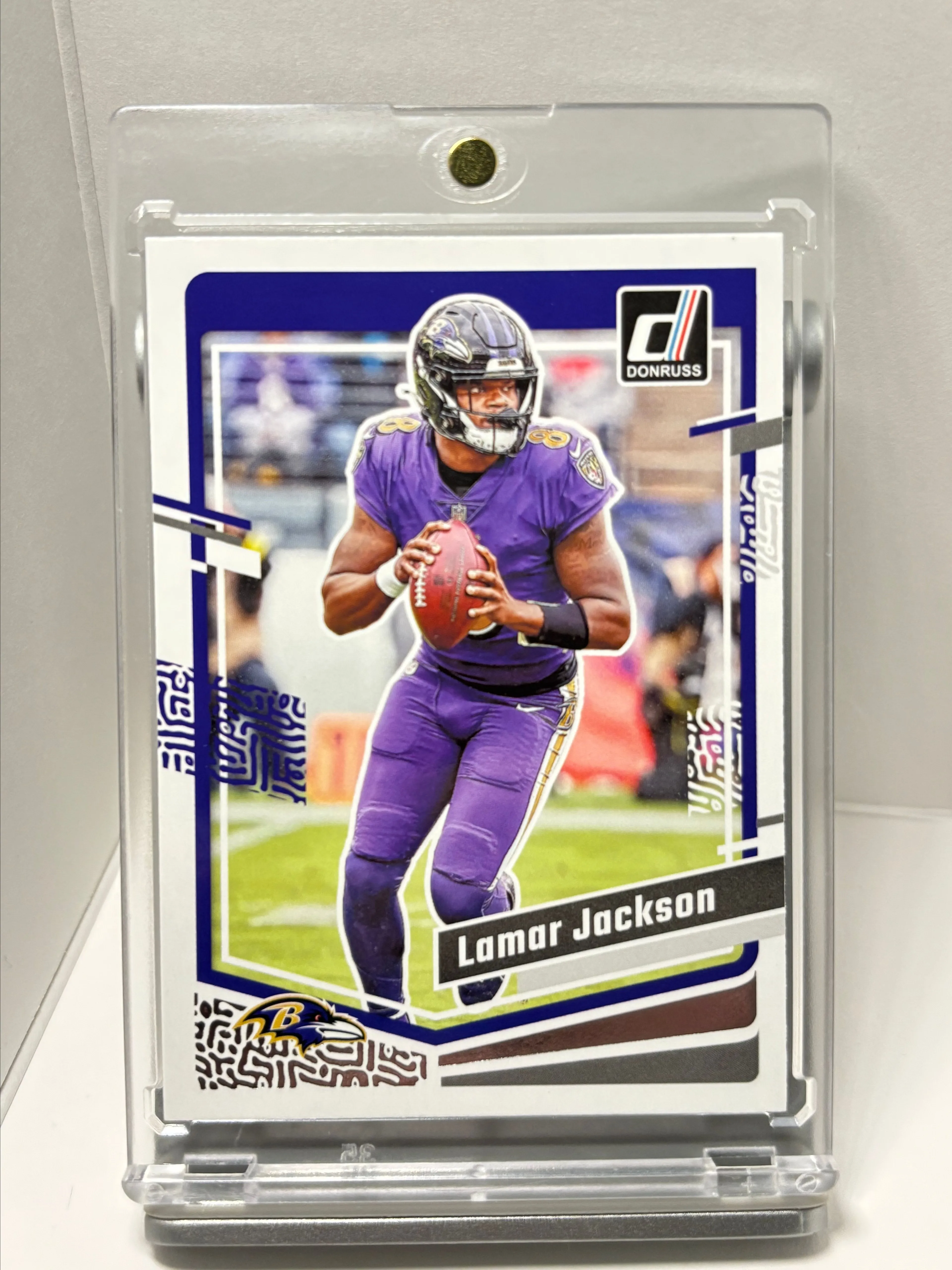 Product image for 2023 Panini Donruss - Aqueous Test #18 Lamar Jackson RARE