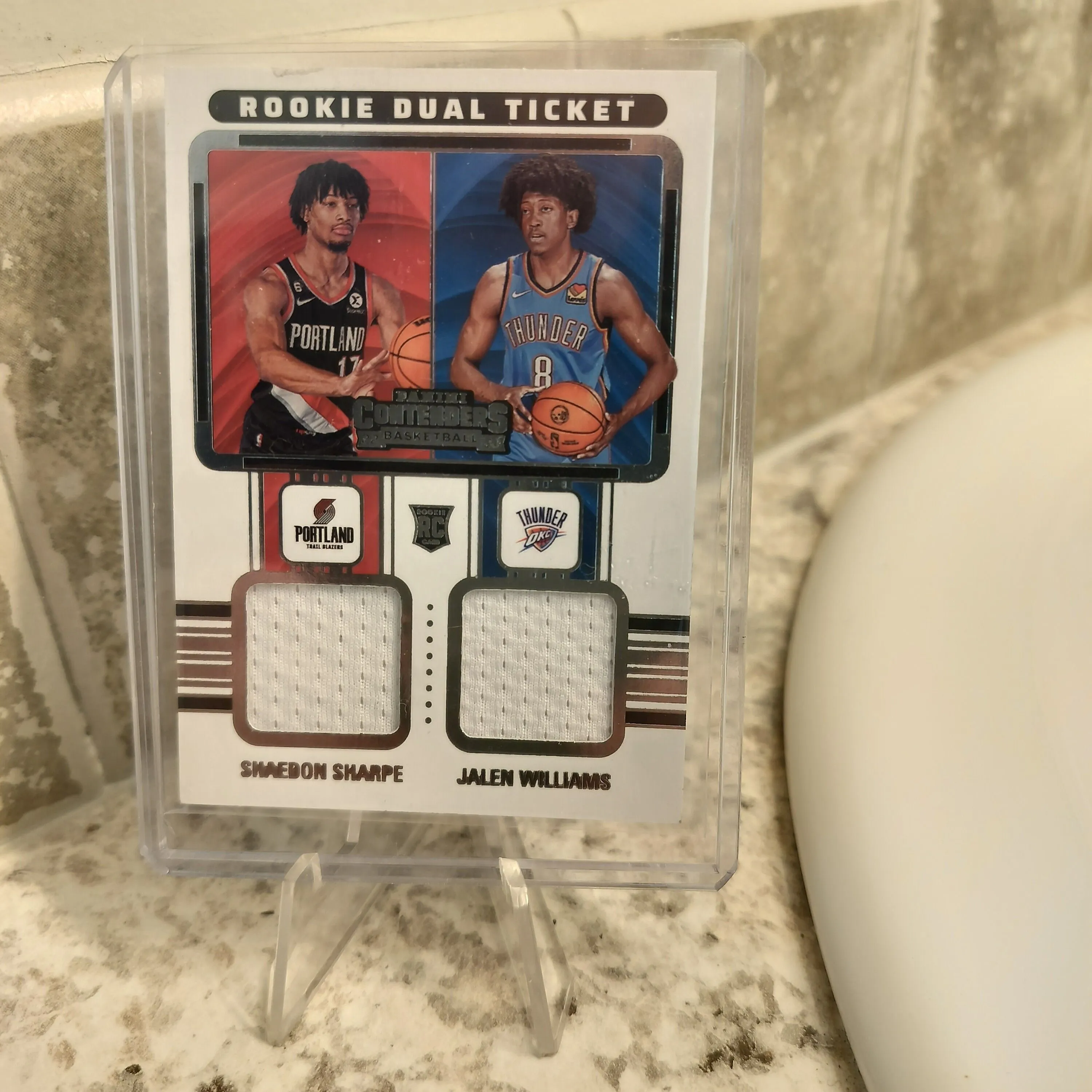 Product image for 2022-23 Panini Contenders Rookie Dual Ticket SHAEDON SHARPE & JALEN WILLIAMS