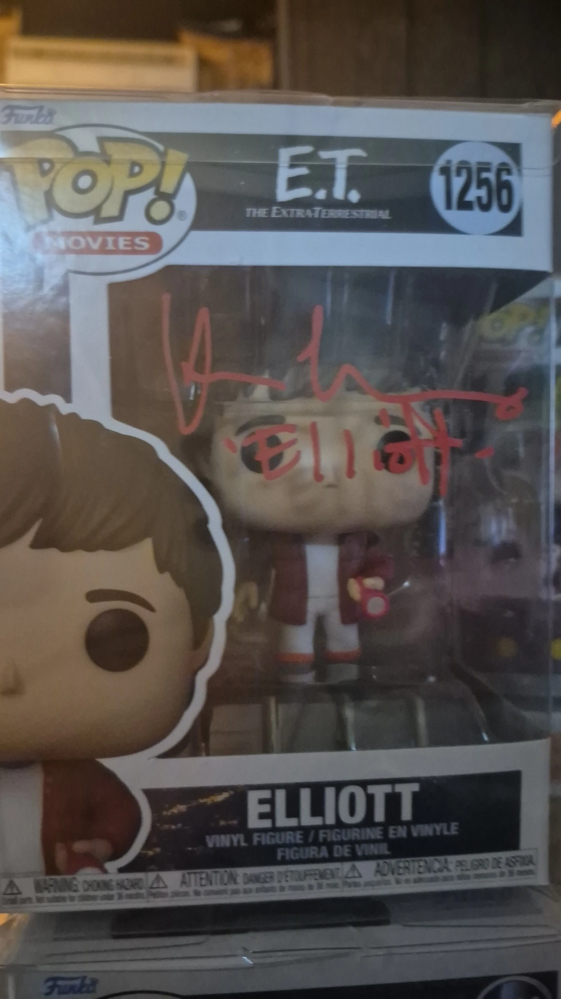 Product image for Funko Pop Movies E.T. Elliot #1256 signed by Henry Thomas