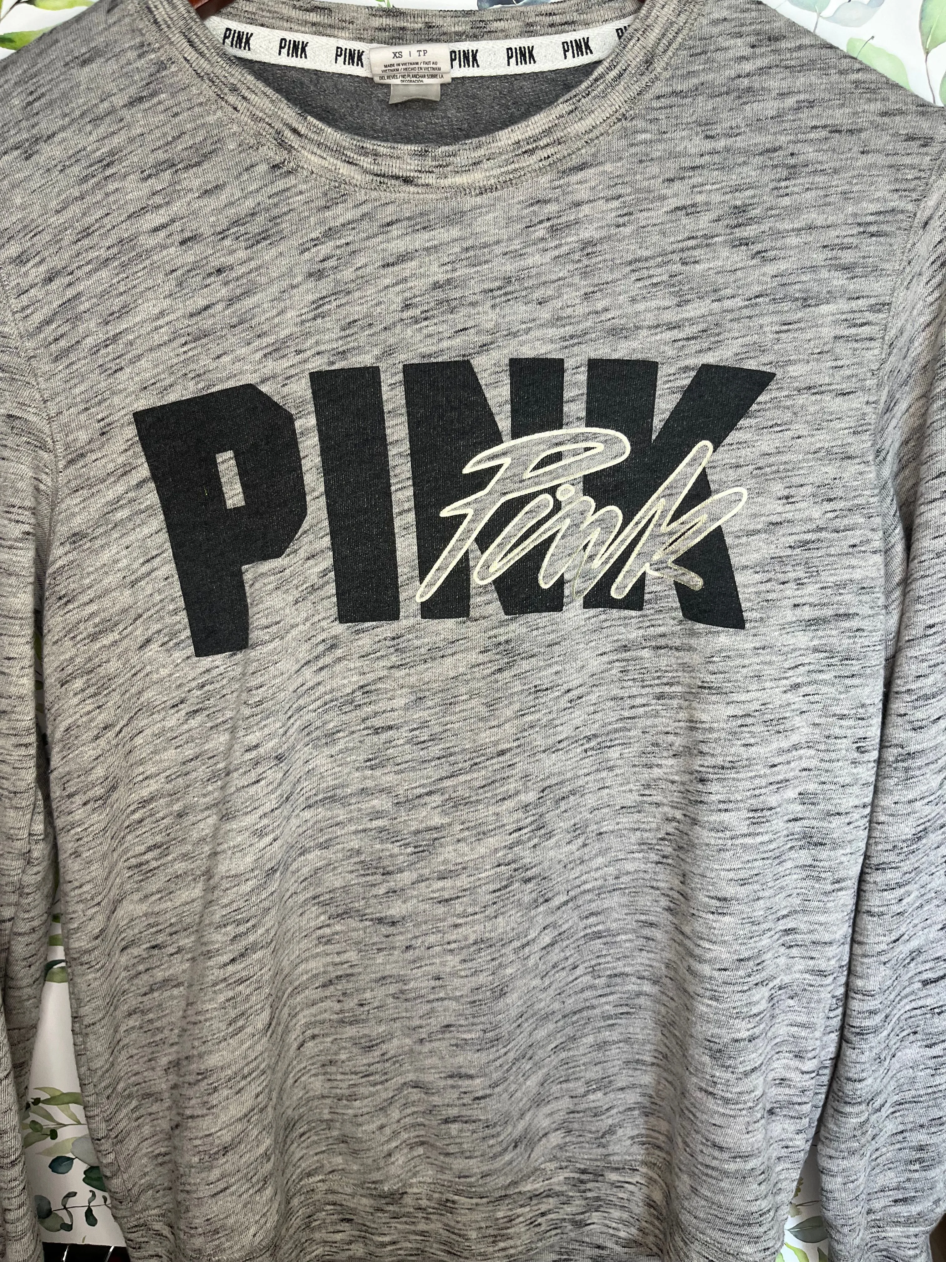 Product image for PINK open back crew neck