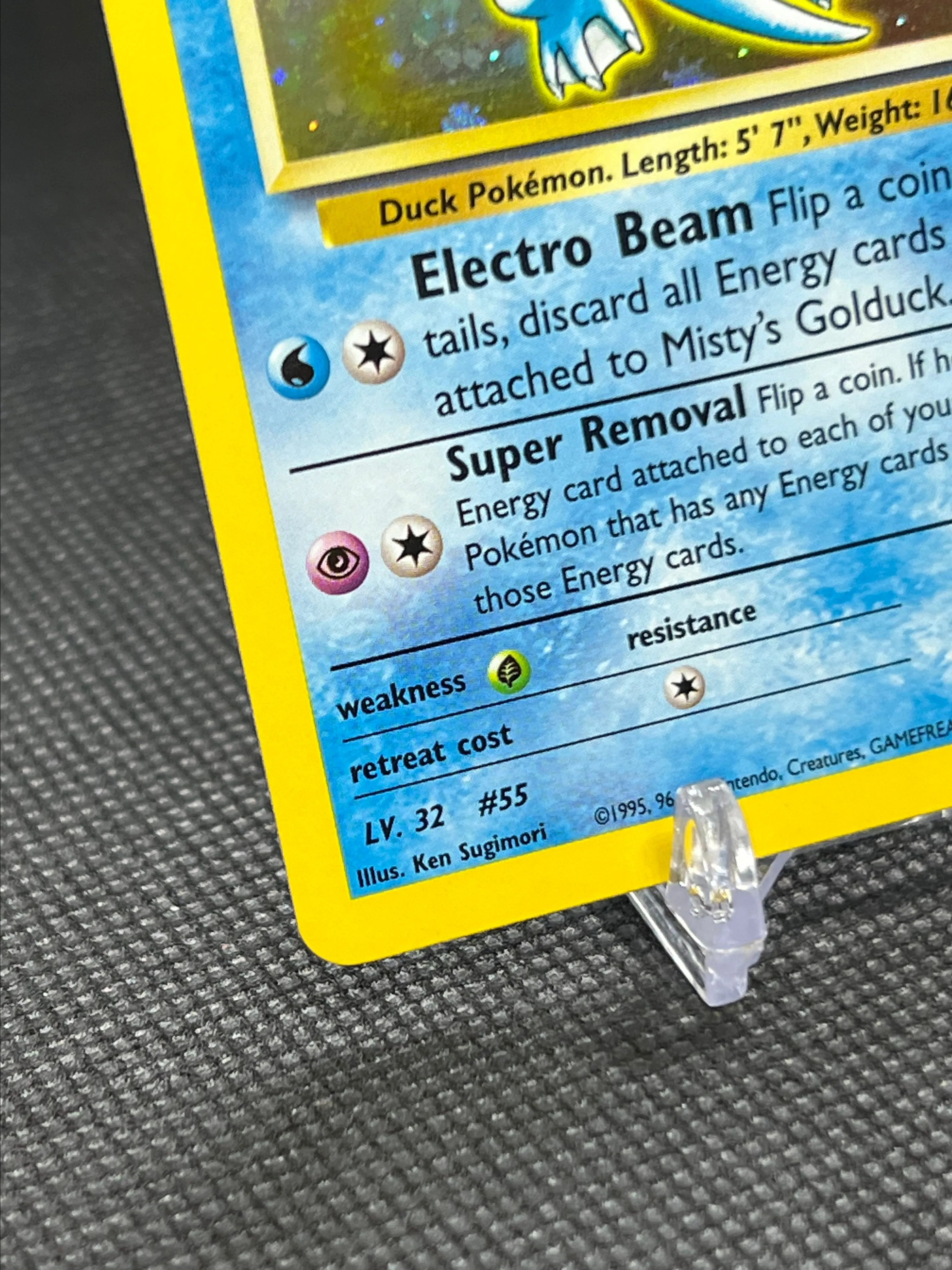 gold duck pokemon card Pokemon Golduck 35/62 Fossil Unlimited Edition, 1999, Wizards, TCG –  CardboardandCoins.com main image 0