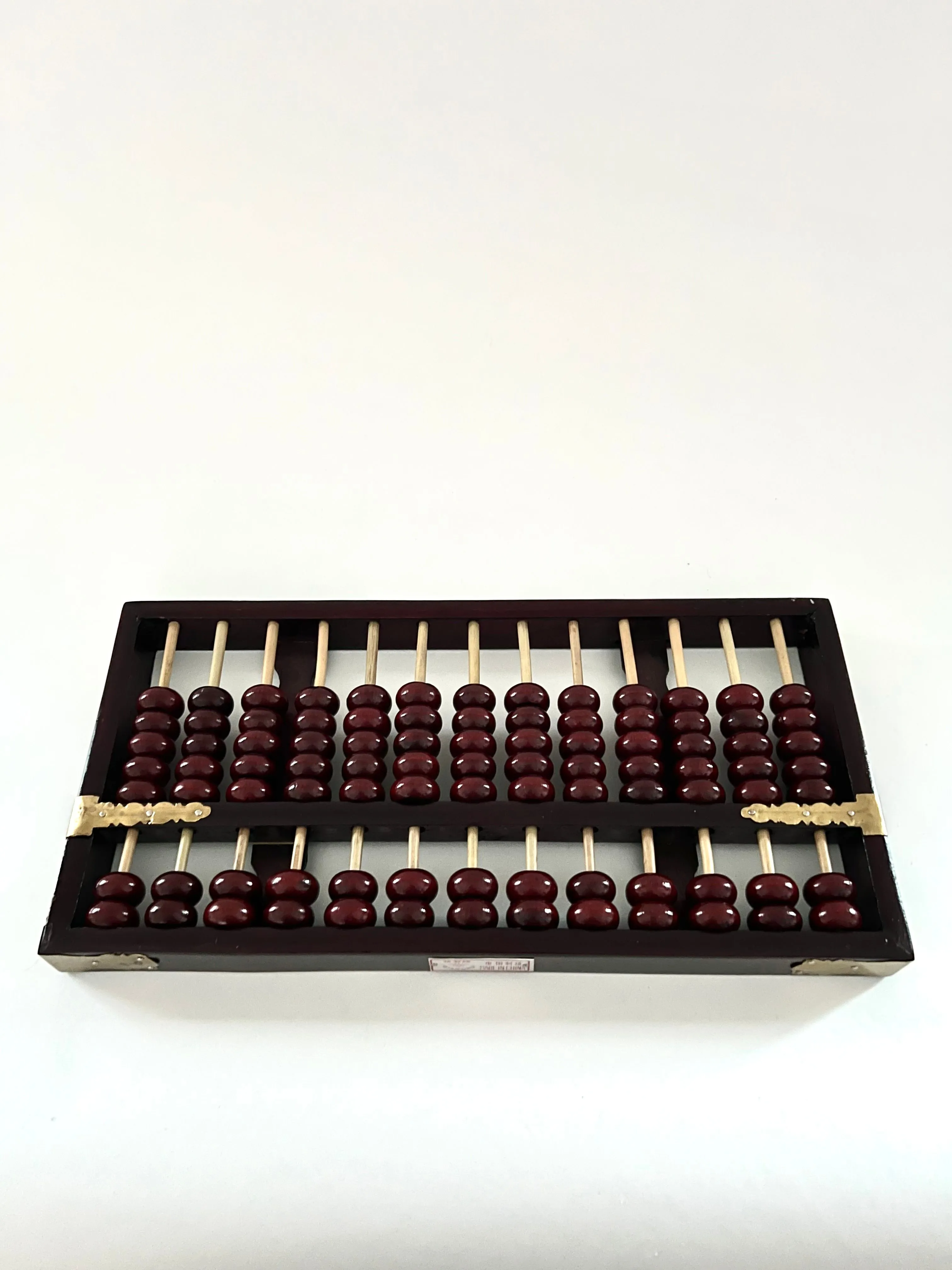 Product image for Vintage Chinese Abacus 13 Row 91 Beads Brass