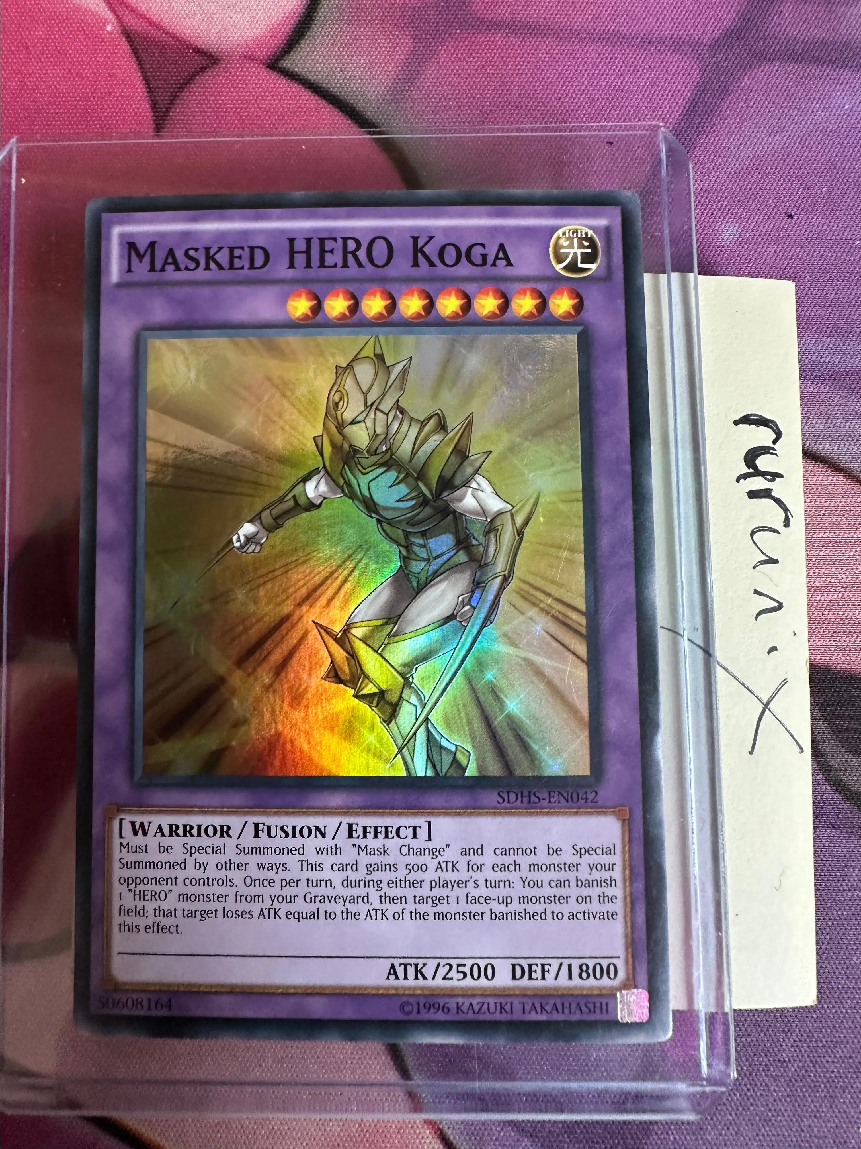 Yugioh Masked HERO Koga SDHS-EN042 Super Rare Structure Deck: HERO Strike  (SDHS)  Whatnot: Shop, Sell, Connect