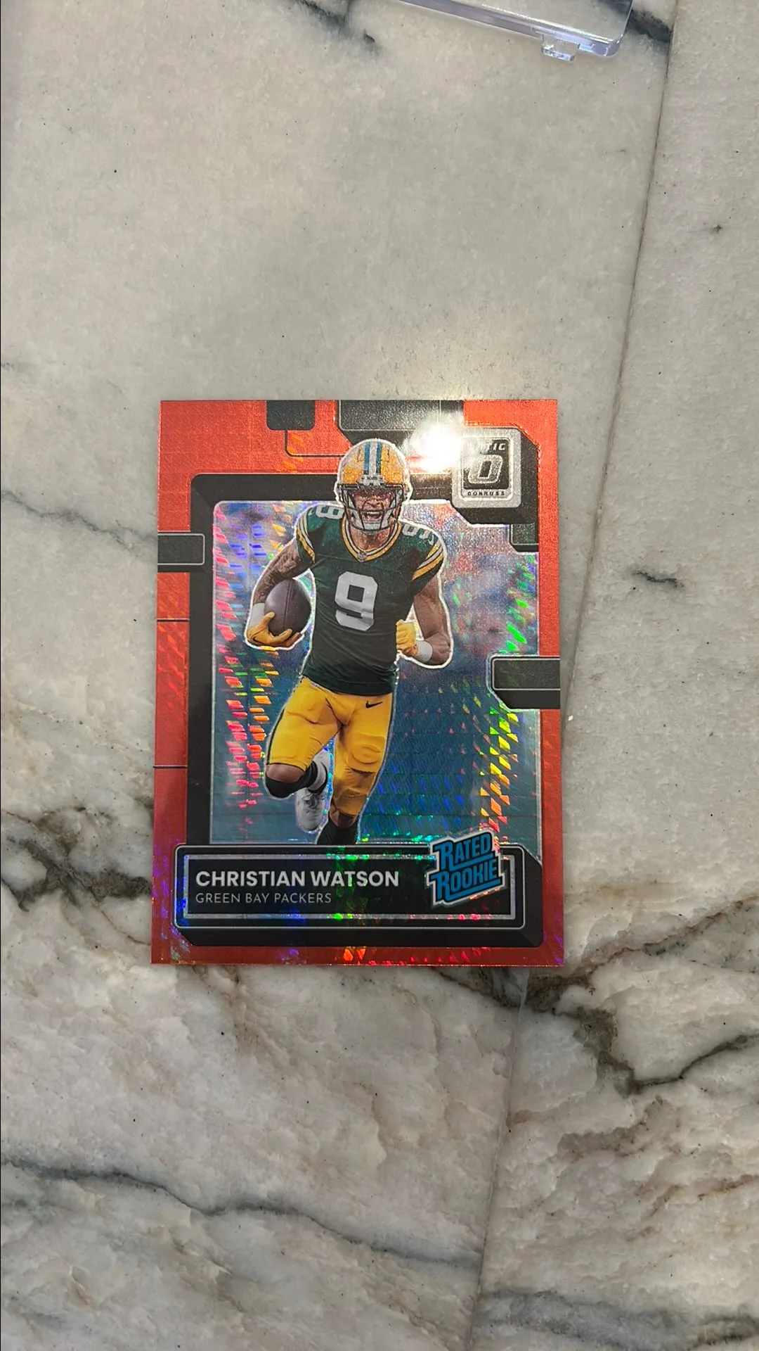 Product image for Christian Watson Optic 2022 Rated Rookie Red Hyper