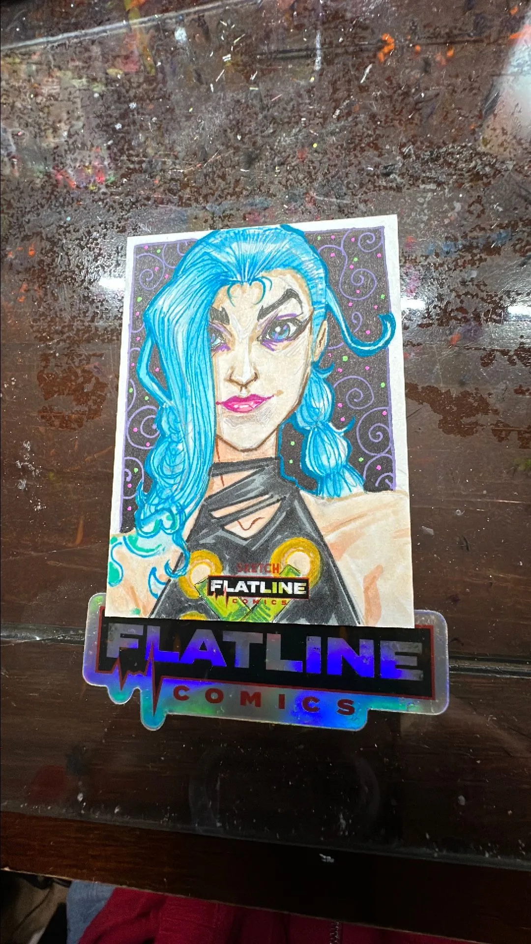 Product image for League of Legends Arcane Jinx Original Trading Card