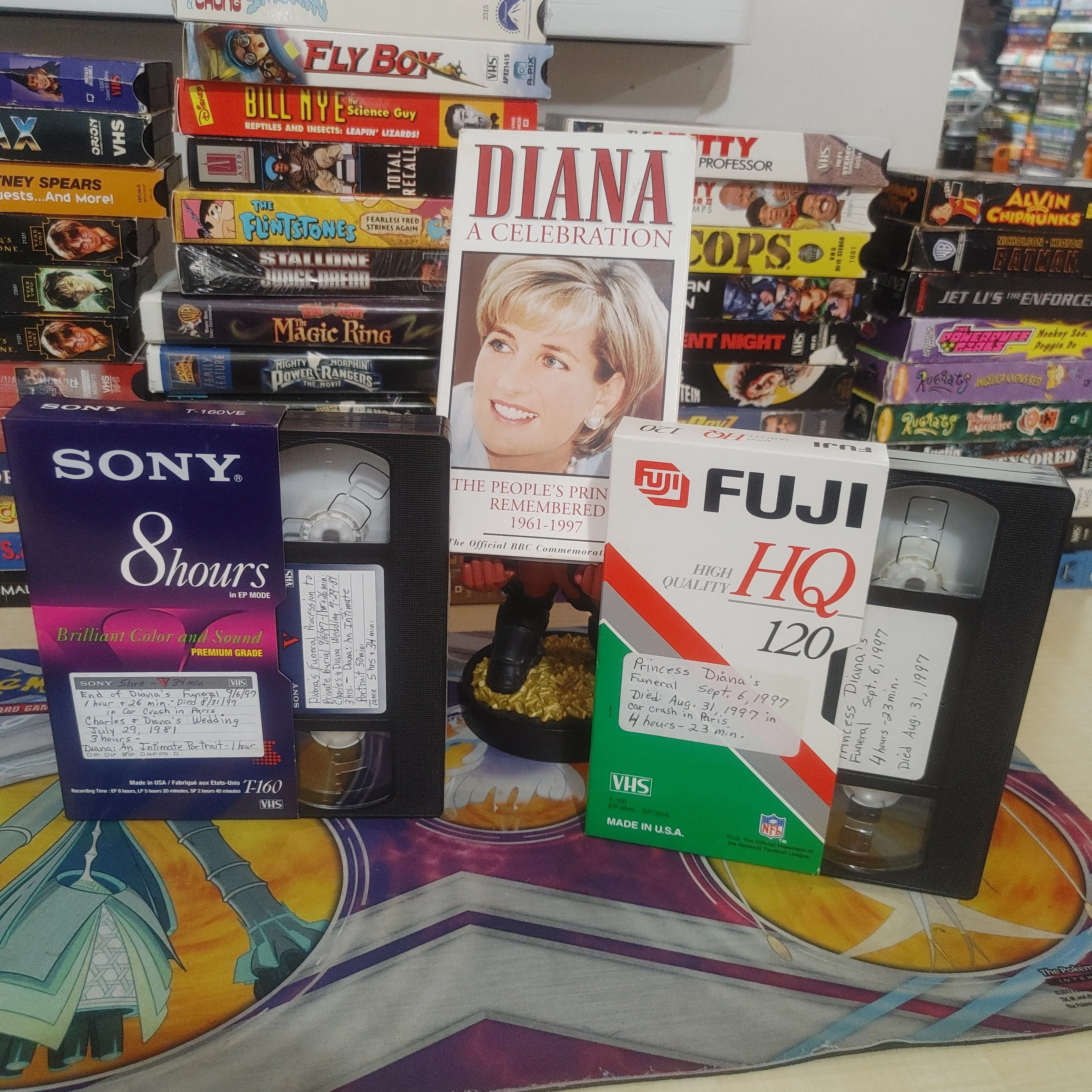 Product image for PRINCESS DIANA A CELEBRATION + (RARE RECORDED VHS OF PRINCESS DIANA'S FUNERAL + WITH COMMERCIALS)