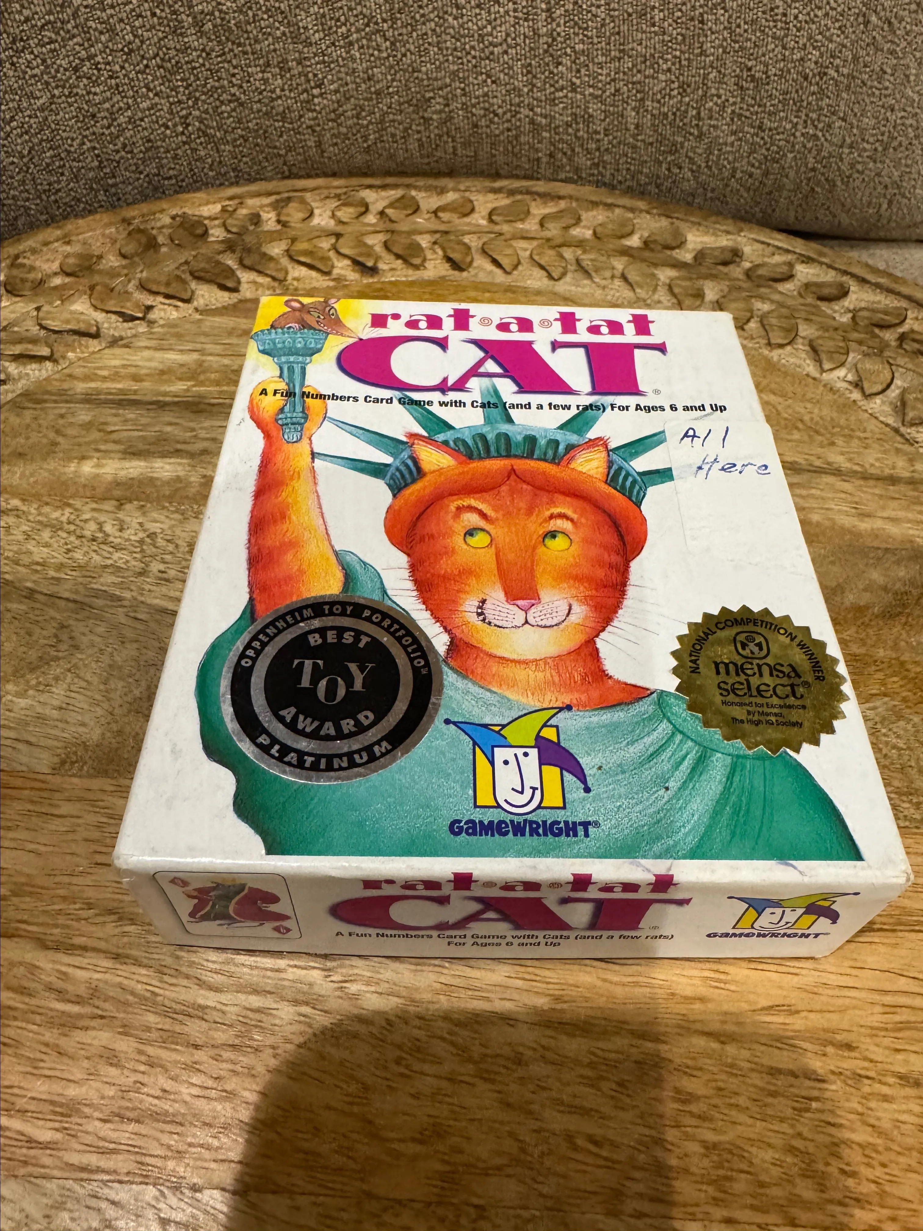 Product image for Vintage GameWright rat@a@tat CAT card game