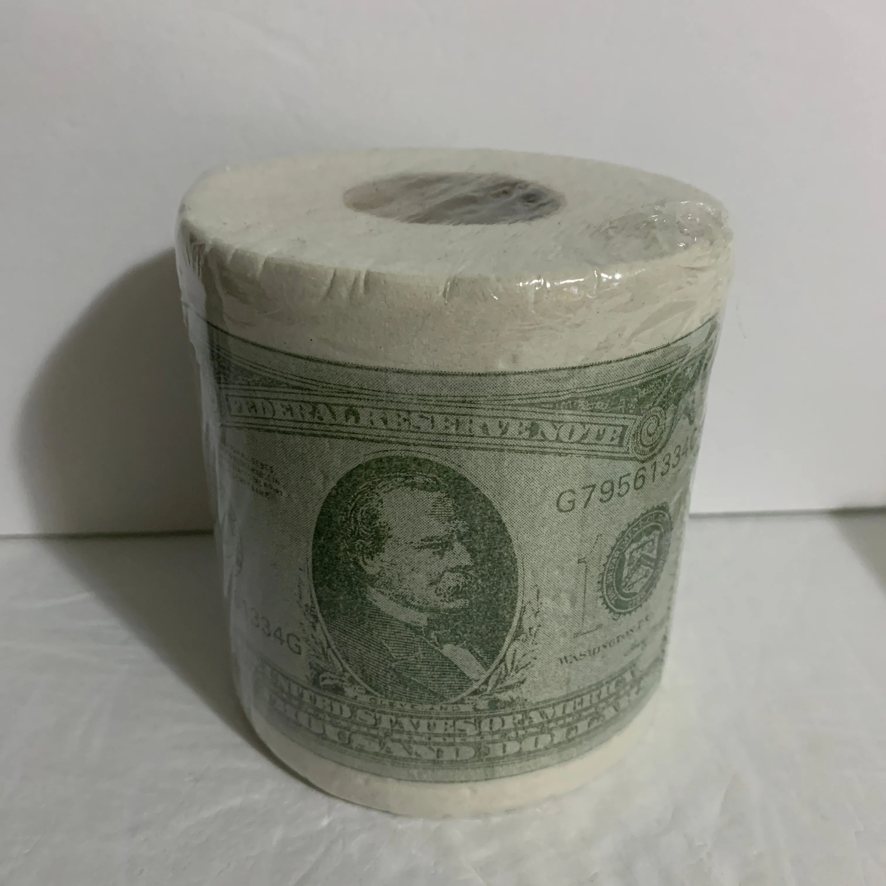 Product image for Toilet Paper $1000 Bill Funny Money Paper Roll Funny Gag Joke Christmas Gift 