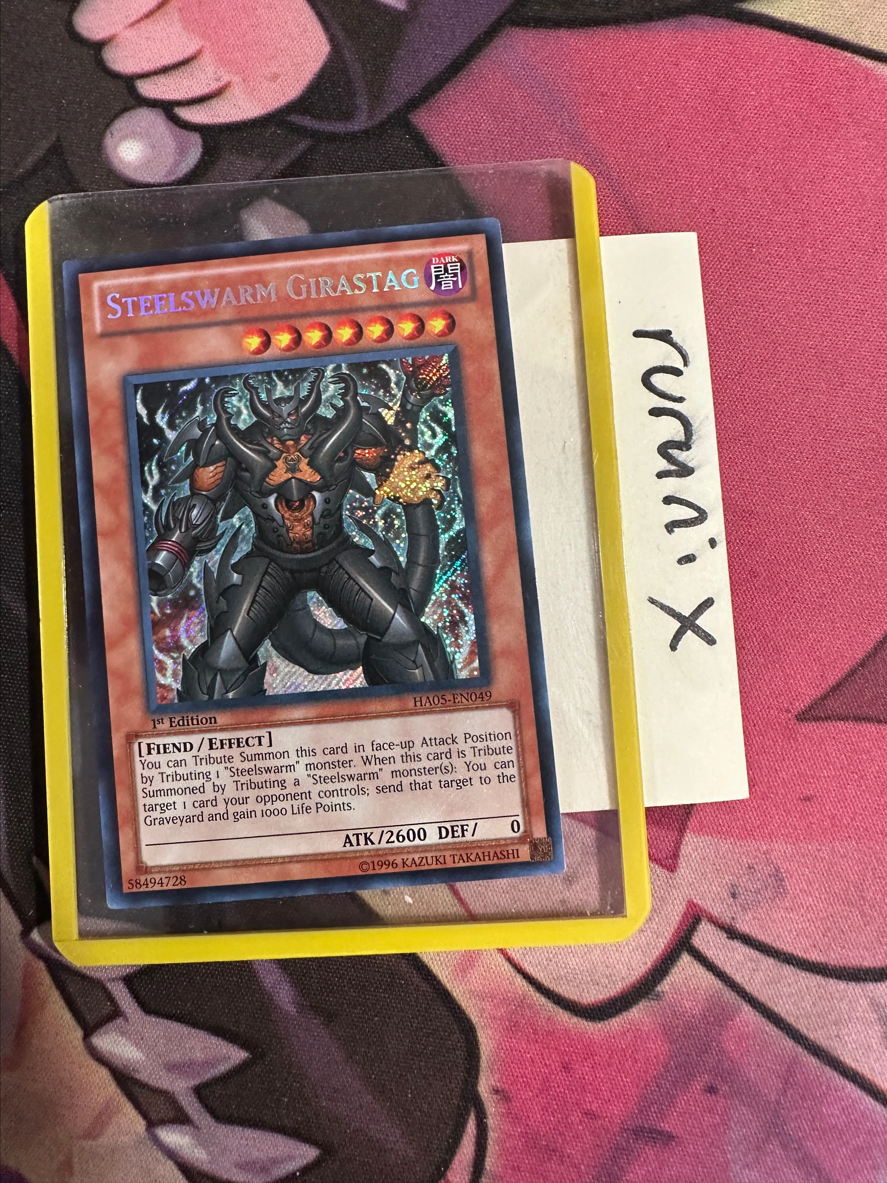 Yugioh Steelswarm Girastag HA05-EN049 Secret Rare Hidden Arsenal 5:  Steelswarm Invasion (HA05)  Whatnot: Shop, Sell, Connect