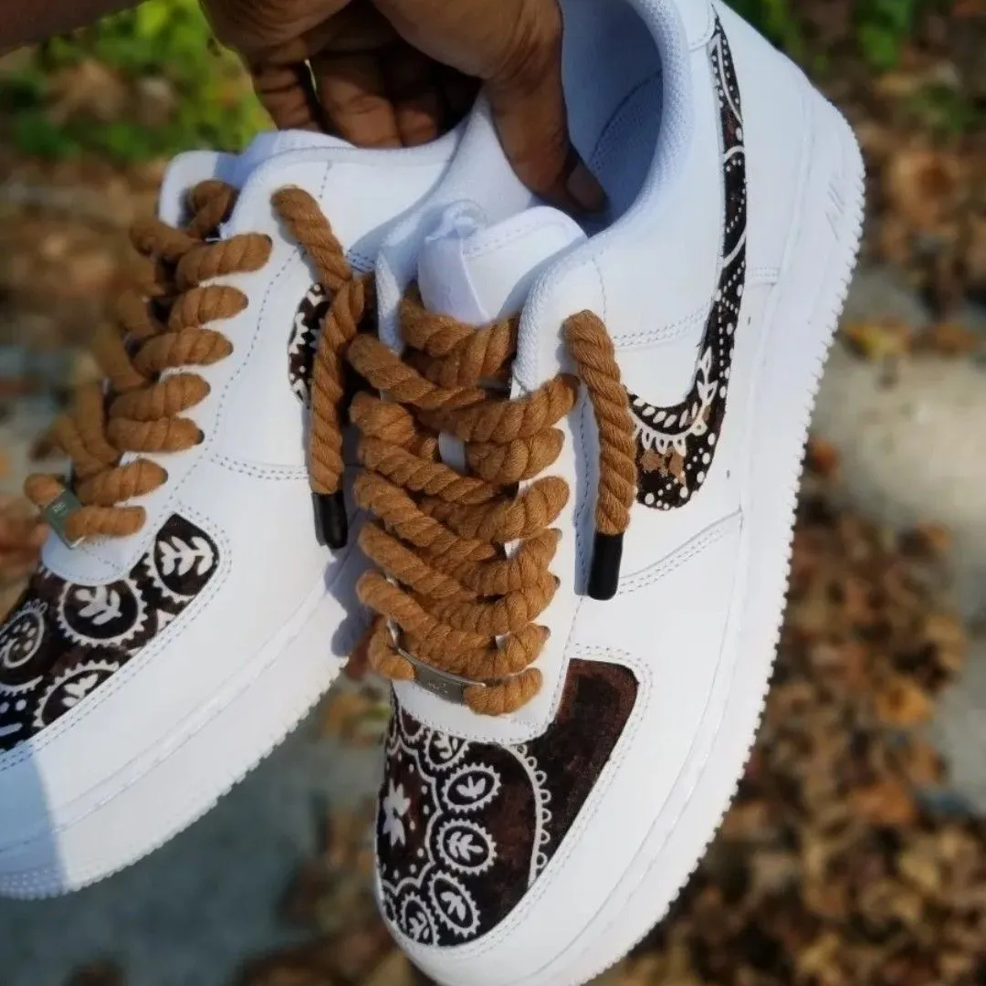 Product image for Bandana Rope Laces AF1 Customs | Available in multiple Sizes 