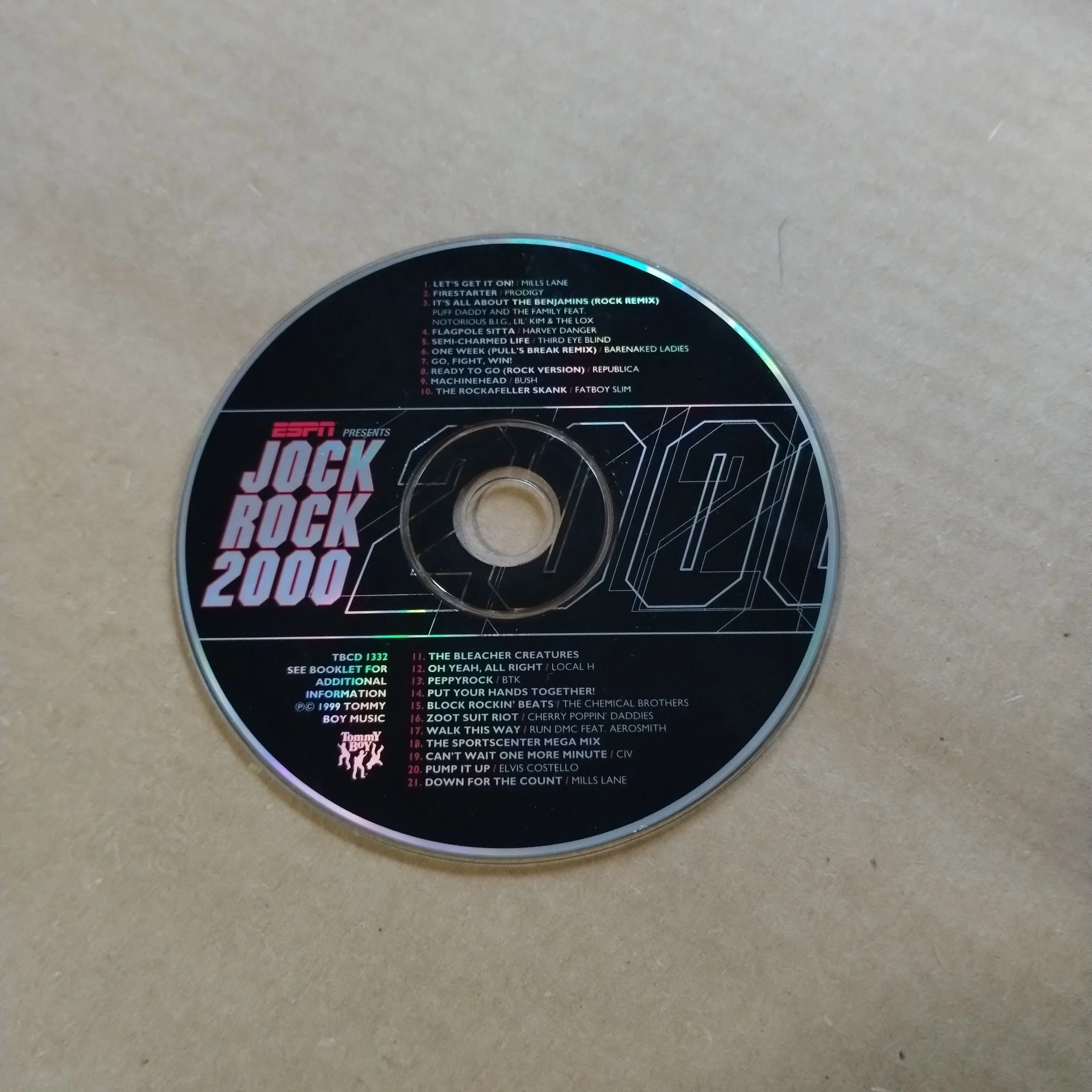 Product image for ESPN Presents Rock Jock 2000 CD *Disk Only!