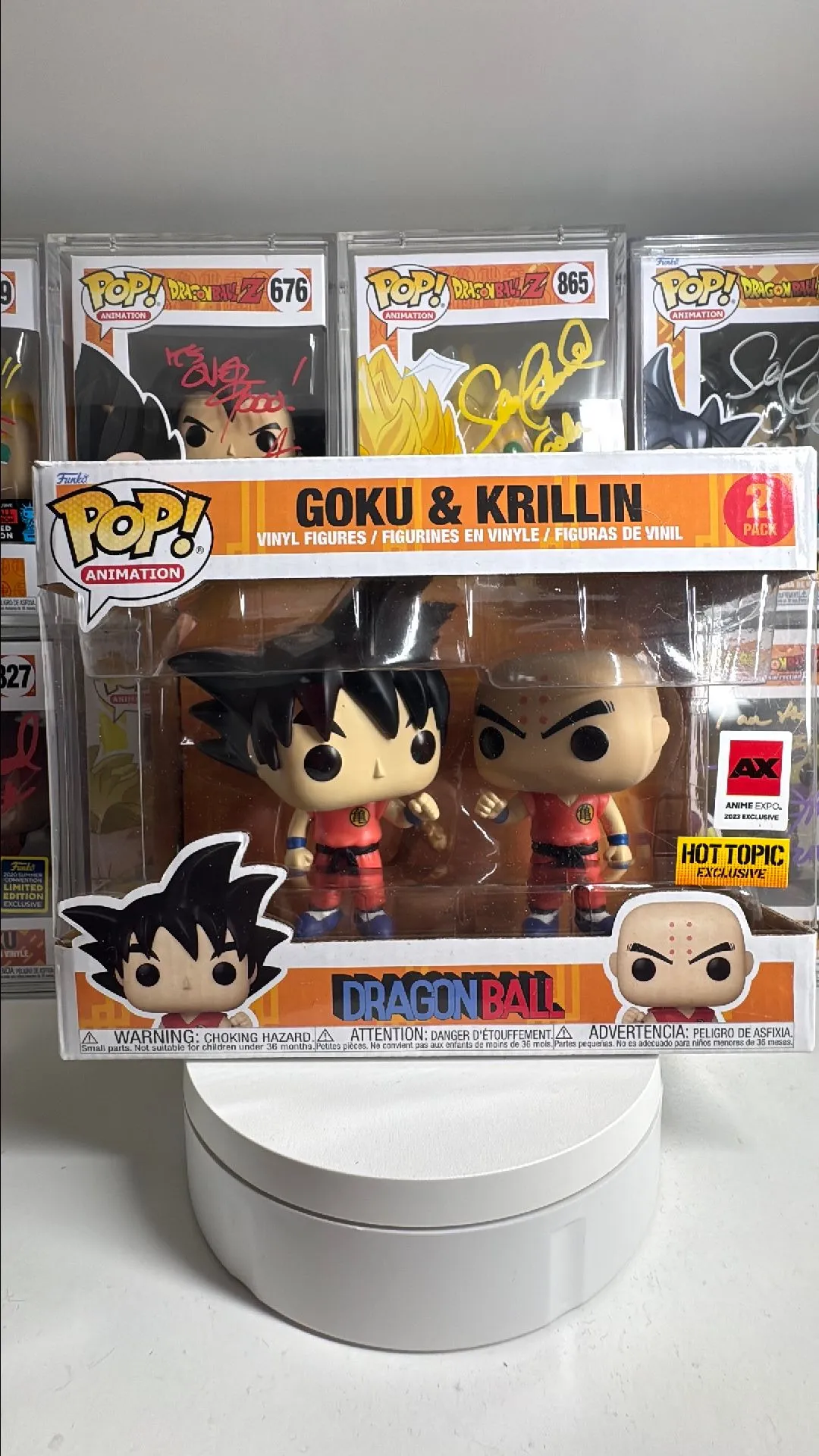 Product image for Goku & Krillin AX Hot Topic Exclusive