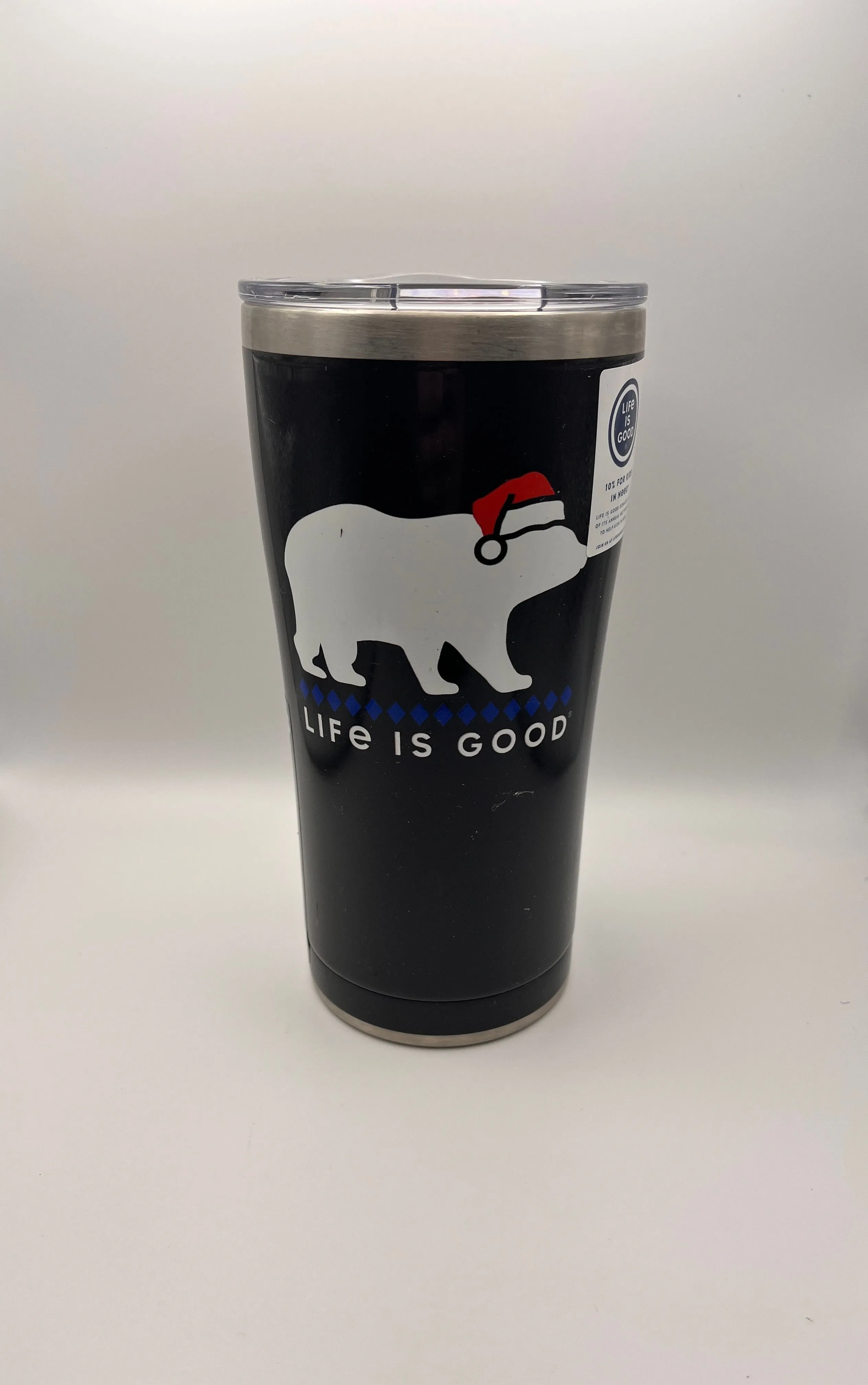 Product image for #24 Polar Bear Life Is Good 20oz Metal Tumbler