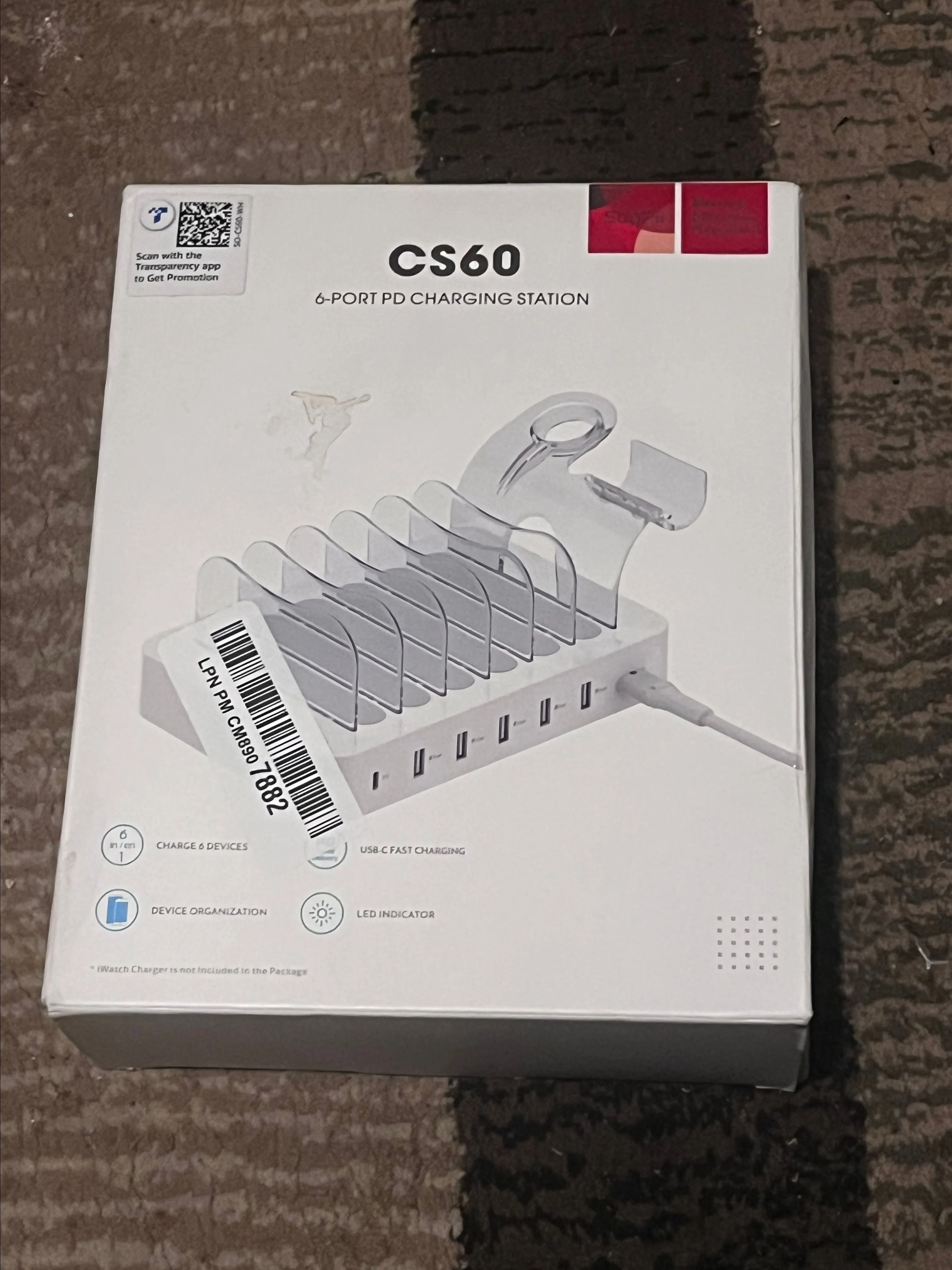 Product image for SooPii 60W 6-Port Charging Station
