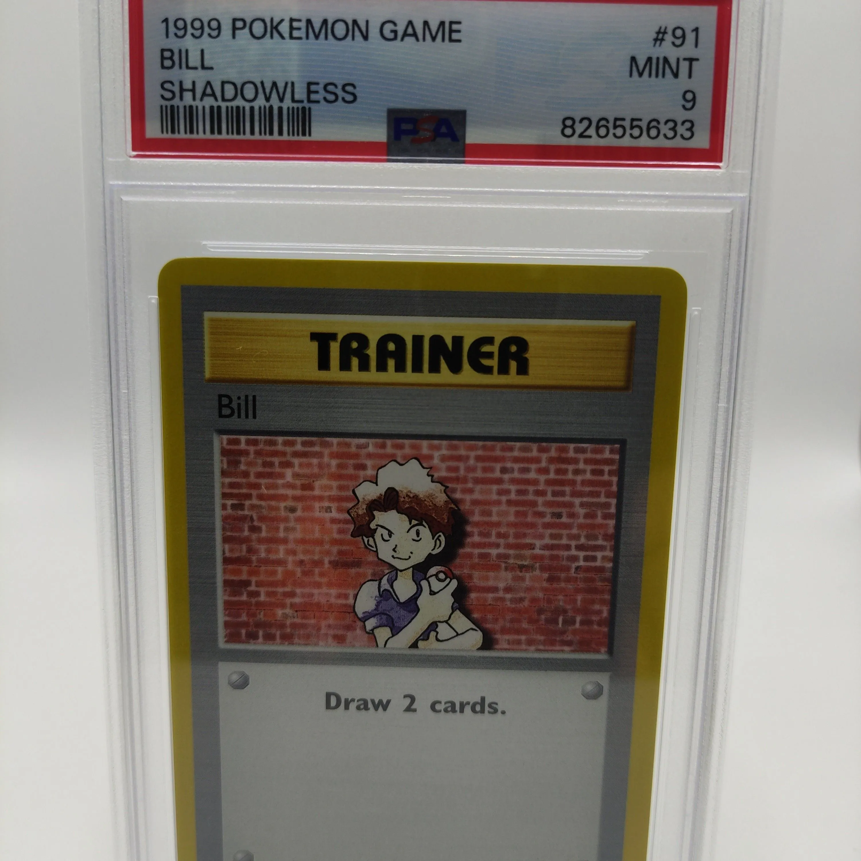 Product image for Base Set 1999 Pokemon Game Bill Shadowless PSA MINT 9