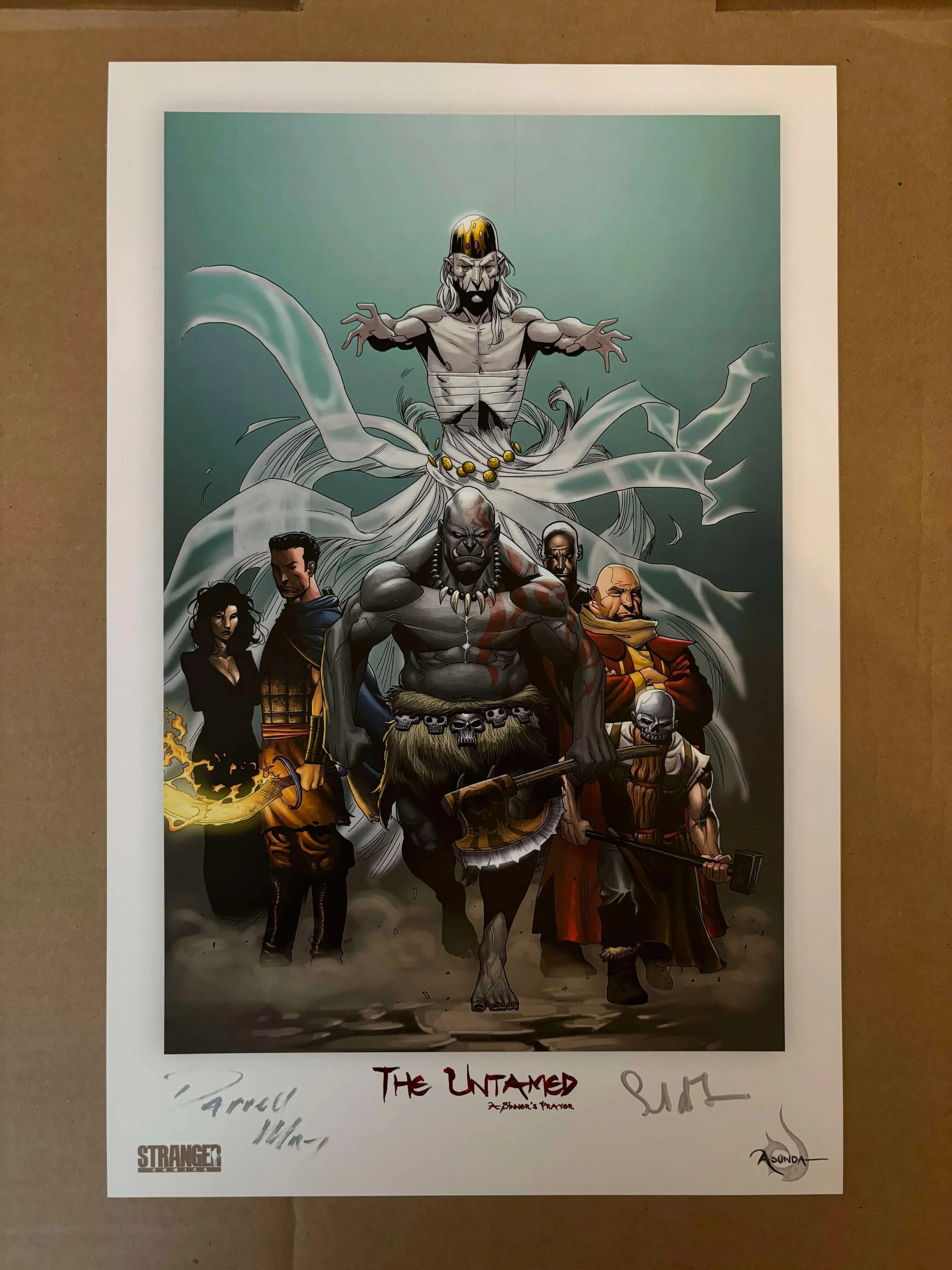 Product image for Vintage Strange Comics The Untamed A Sinner's Prayer SIGNED Comic Poster