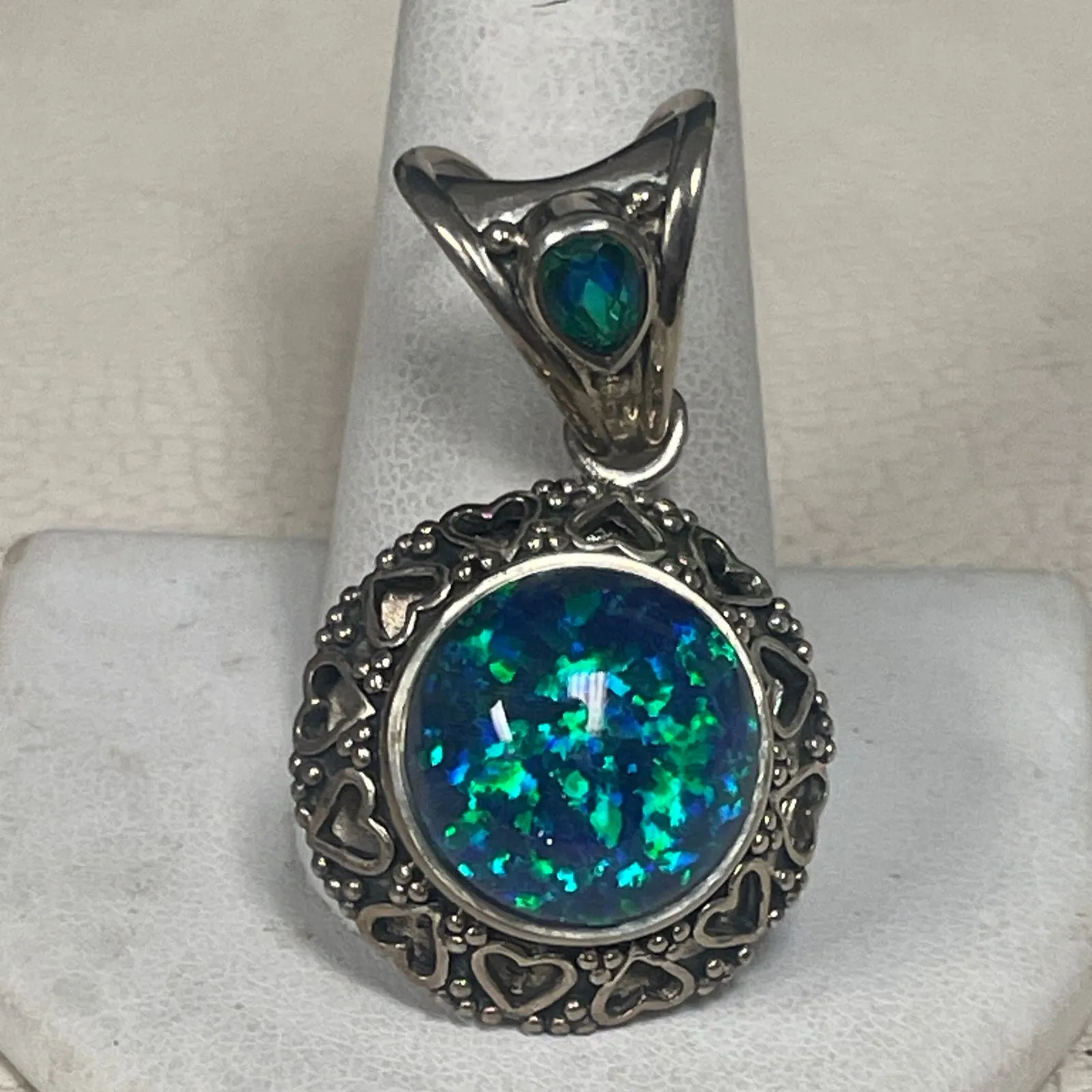 Product image for Sterling Silver Australian Opal Charm