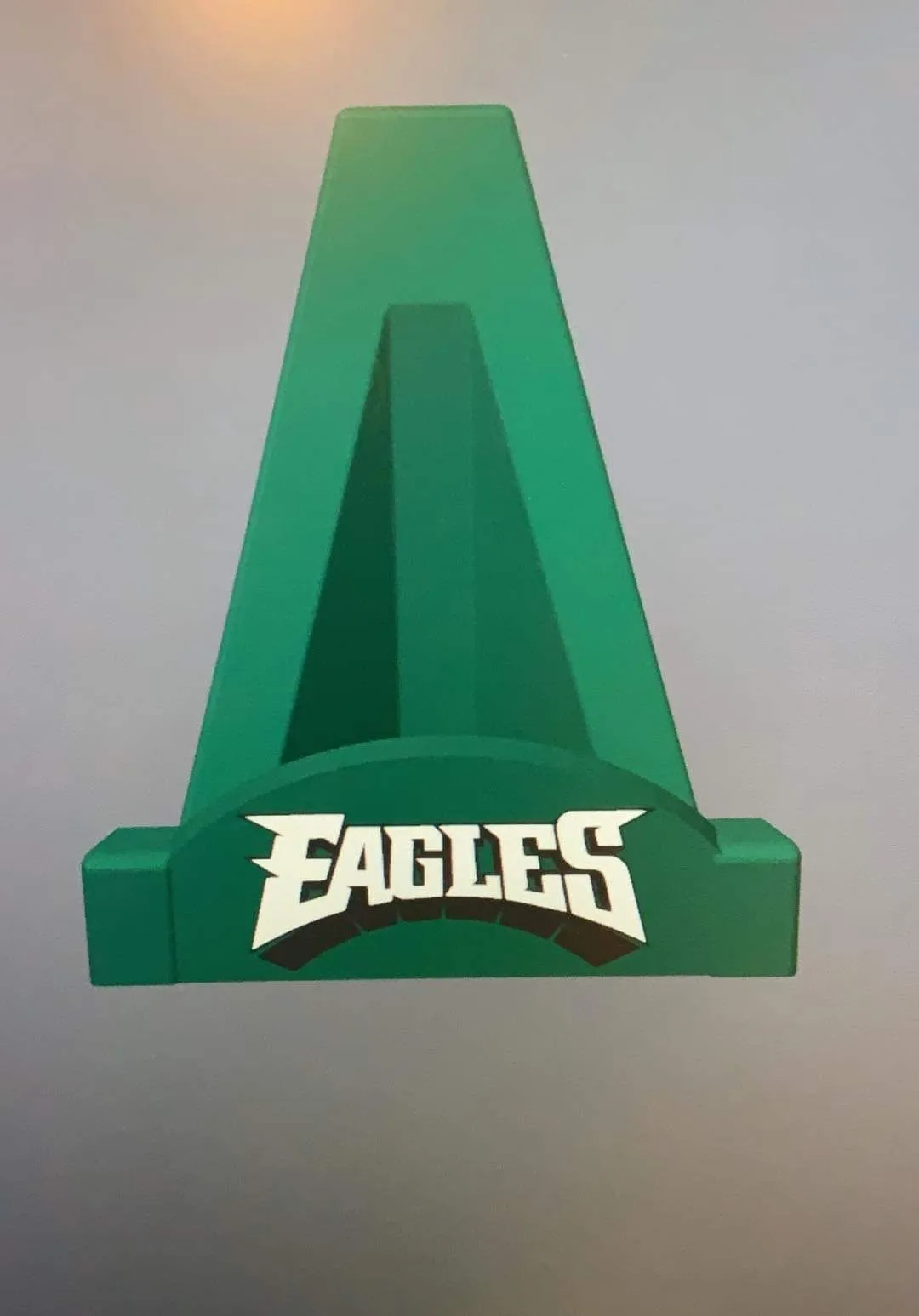 Product image for 3D printed Philadelphia Eagles stand - text