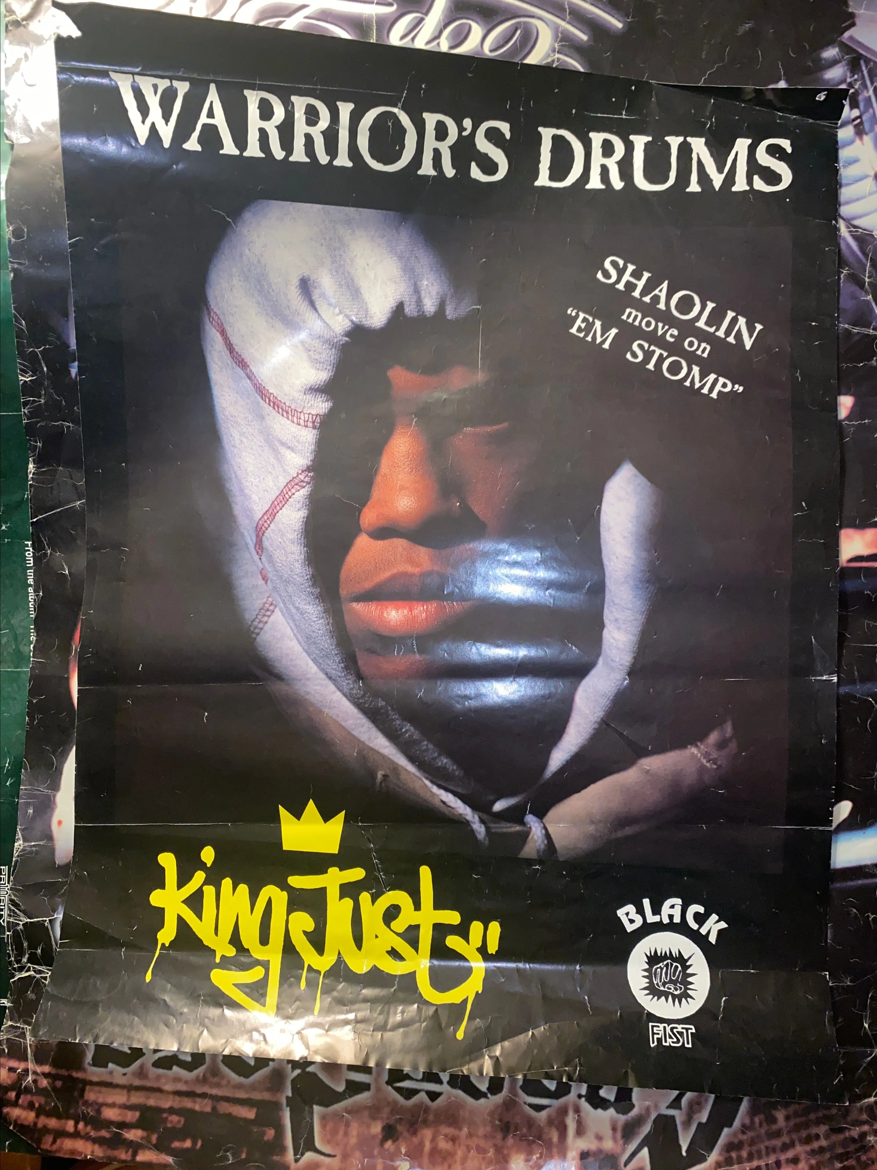 Product image for king just warriors drum poster wu tang clan used