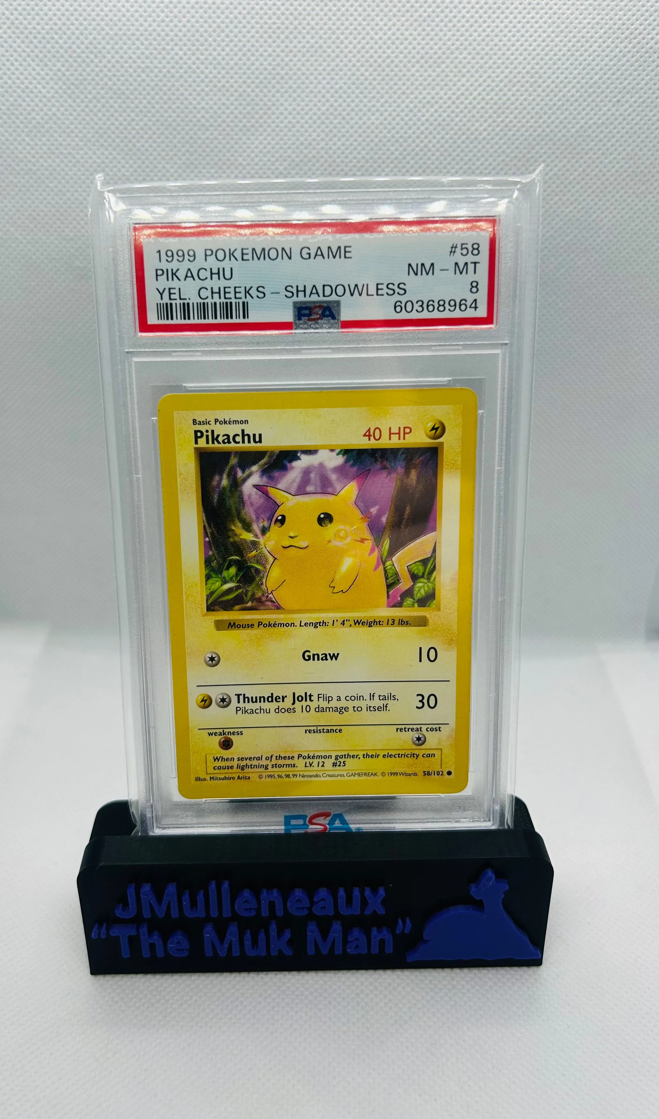 pokemon card pikachu yellow cheeks Pikachu Pokemon Base Set Yellow Cheeks Shadowless #58 PSA 9