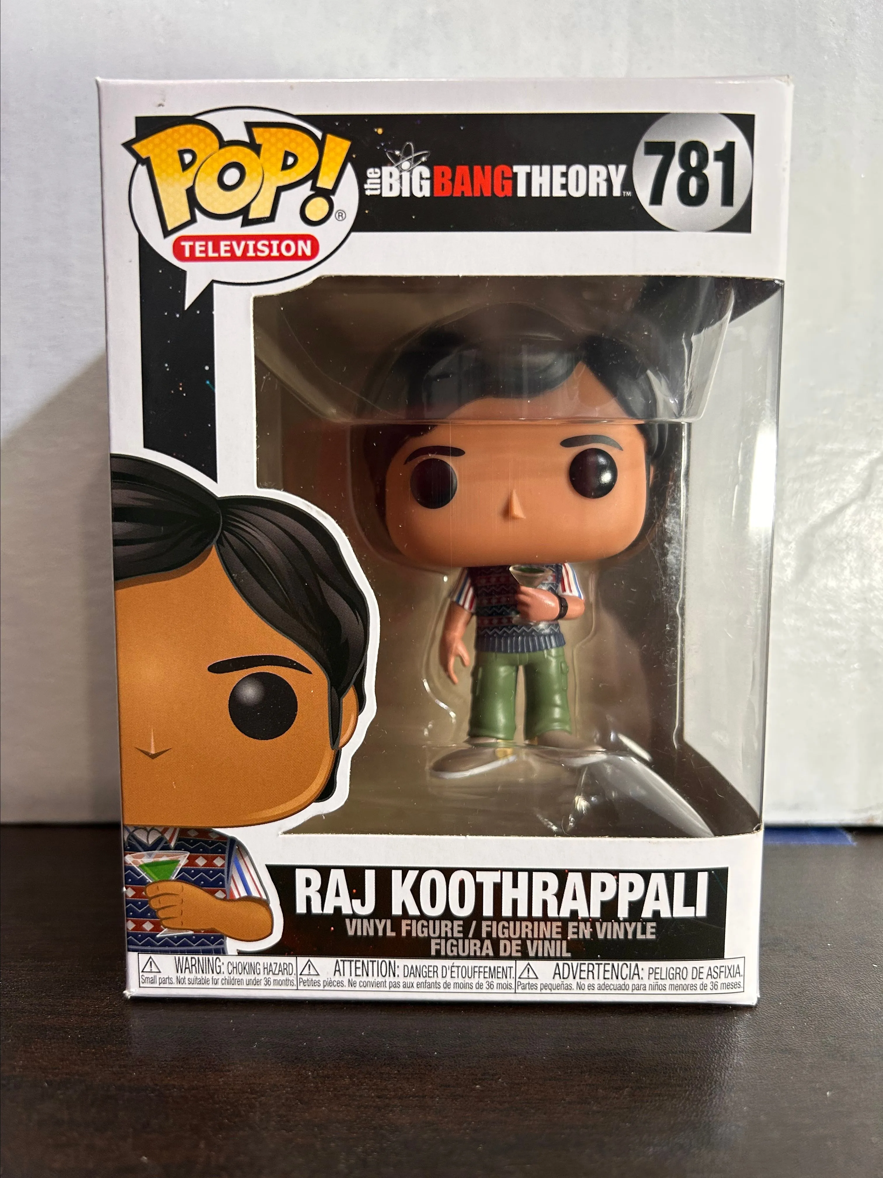 Product image for Raj Koothrappali The Big Bang Theory Television Vaulted Funko Pop 781 W Prot