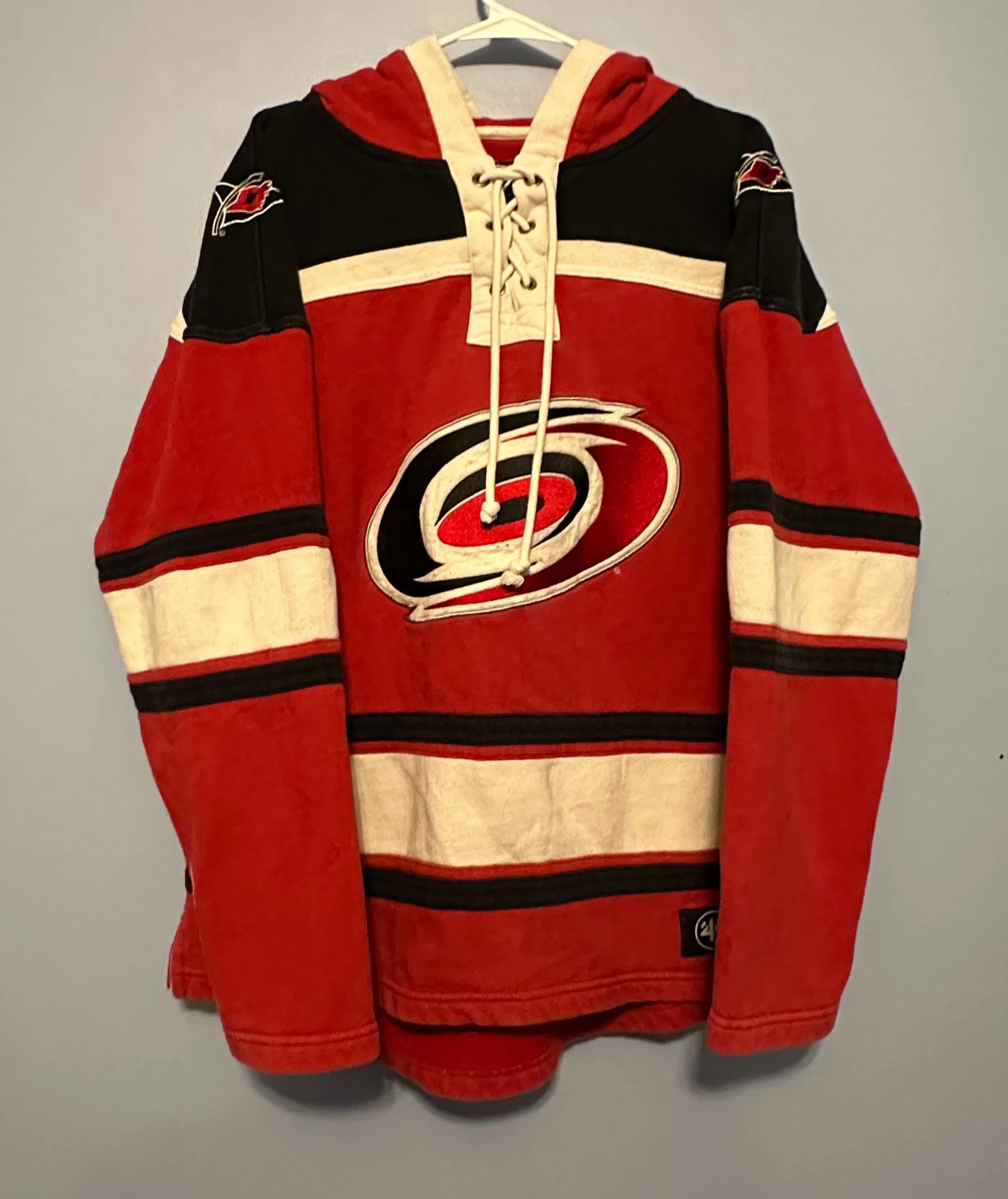 Product image for Carolina Hurricanes Pullover Hoodie Jersey (Minor Stains)