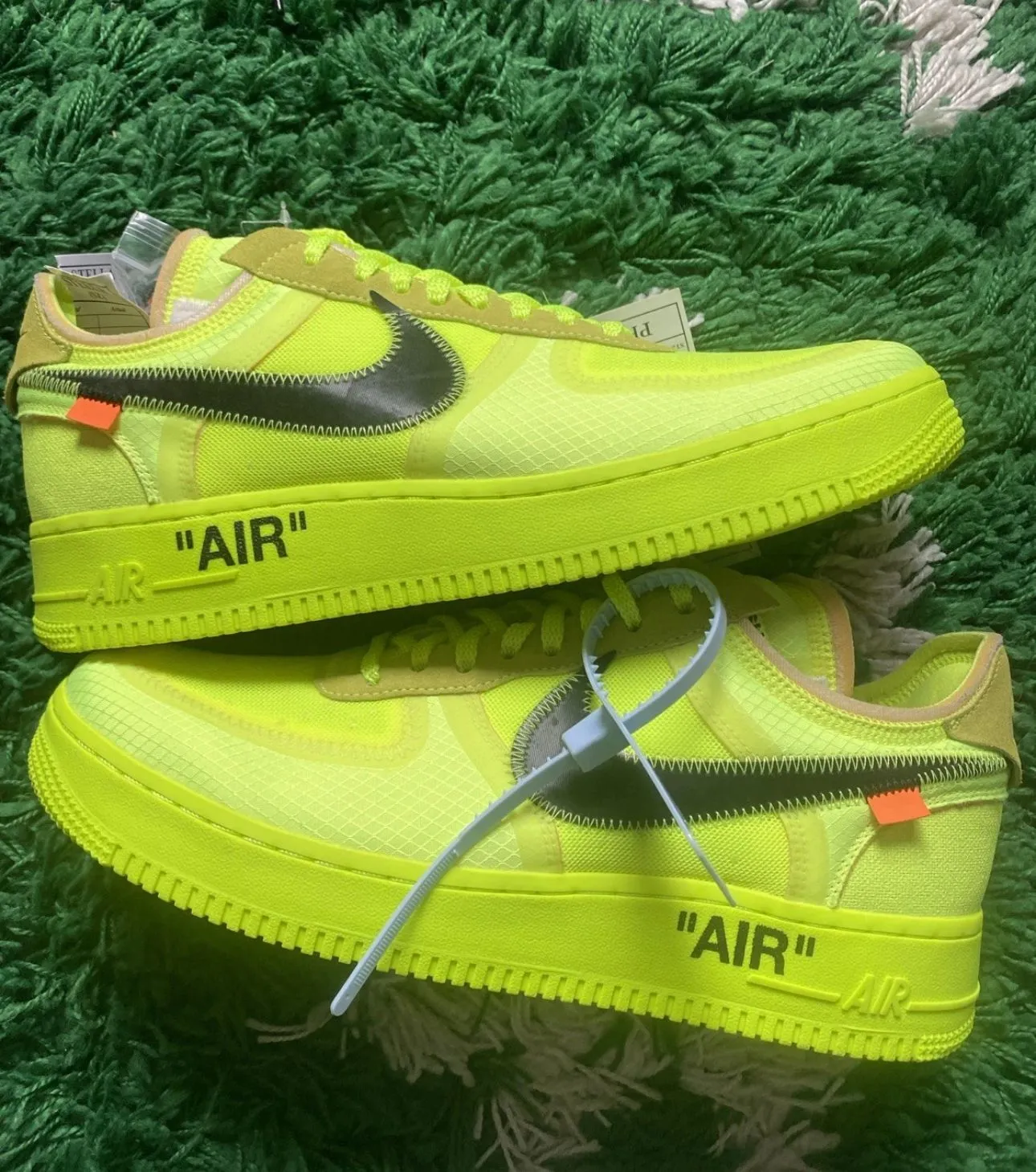 Product image for RARE Off-White x Nike AF1 “Volt” CFM Sample — Final Production Stage!