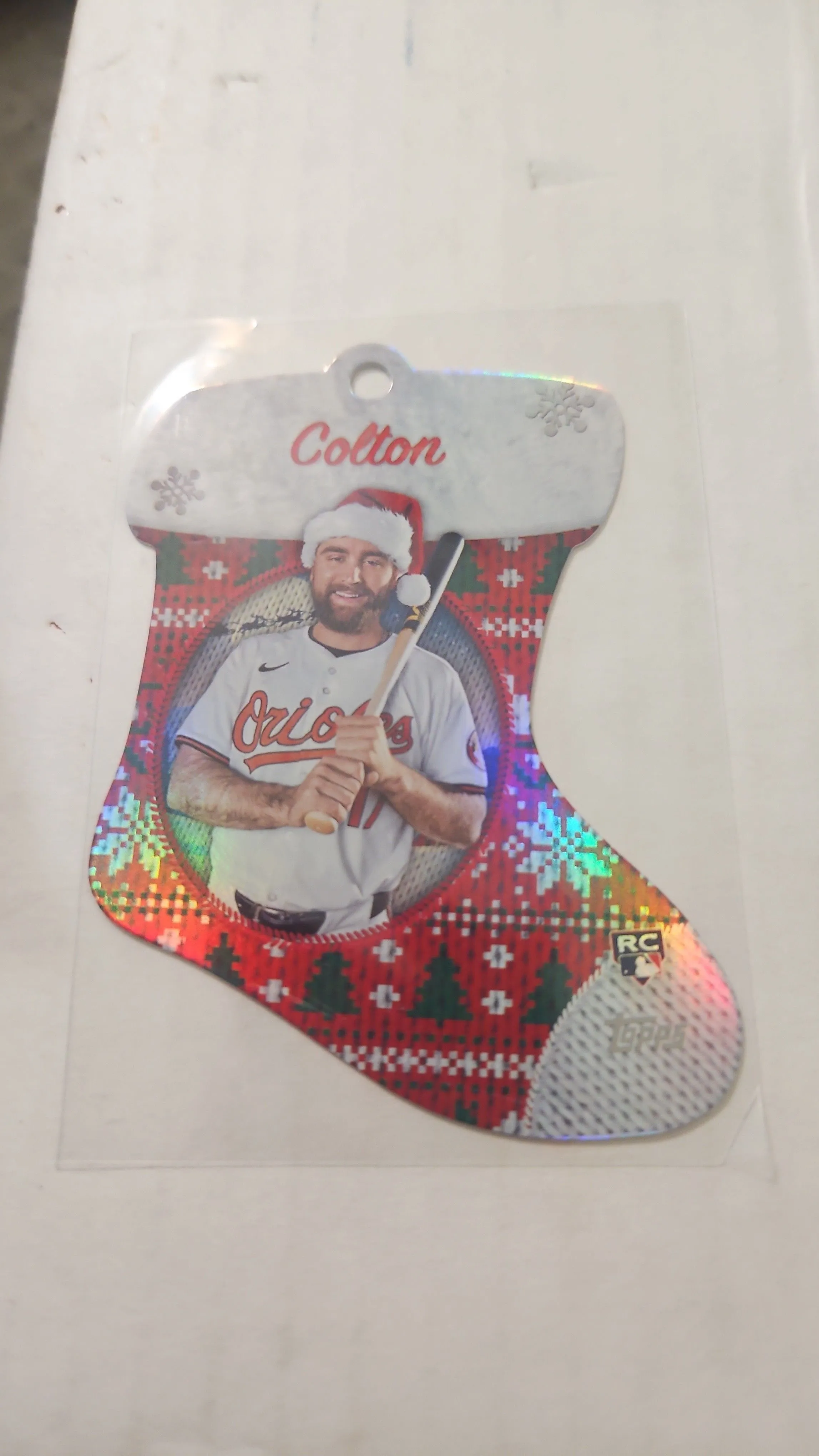 Product image for Colton Cowser 2024 topps Holiday Ornament Orioes