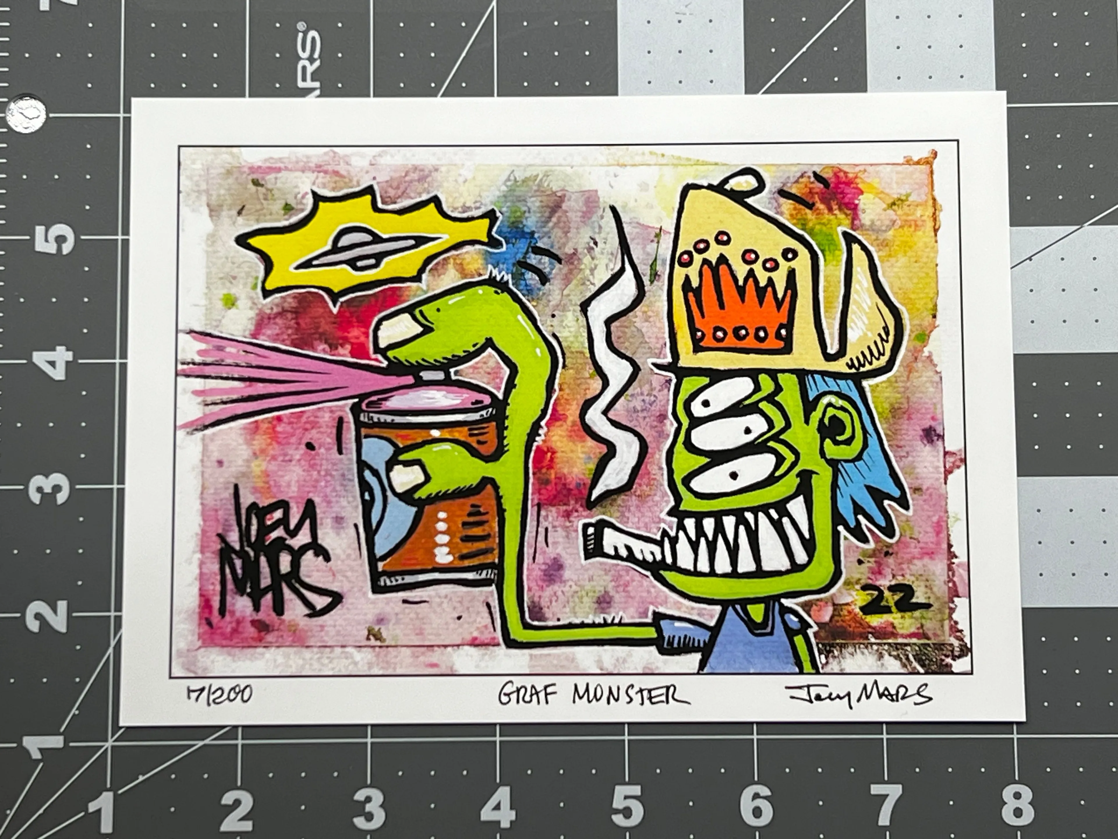 Product image for 004 Graff. Monster Ltd edition print 7x5 inches