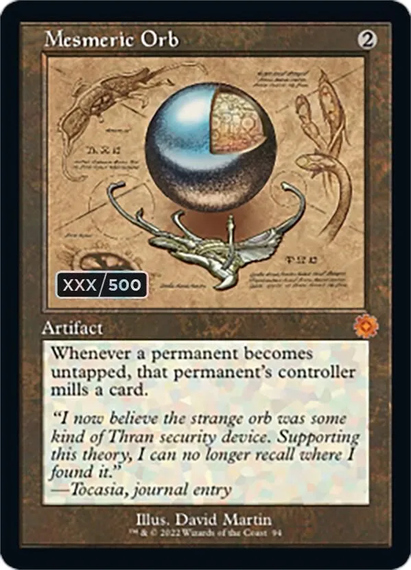 Product image for Mesmeric Orb (Schematic) (Serial Numbered) - The Brothers' War: Retro Frame Artifacts (386/500)