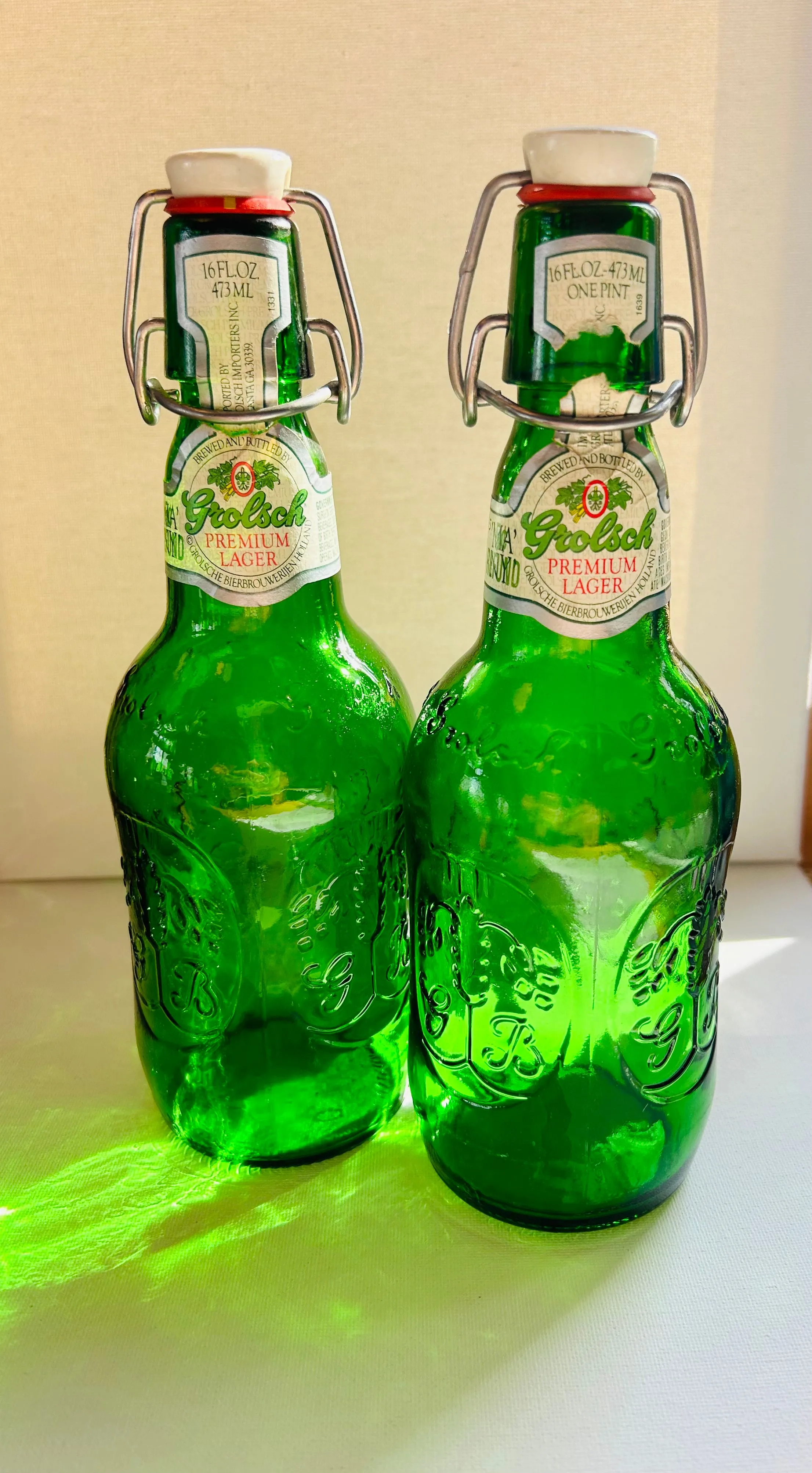 Product image for Grolsch Beer Bottle Home Brew Porcelain Swing Top