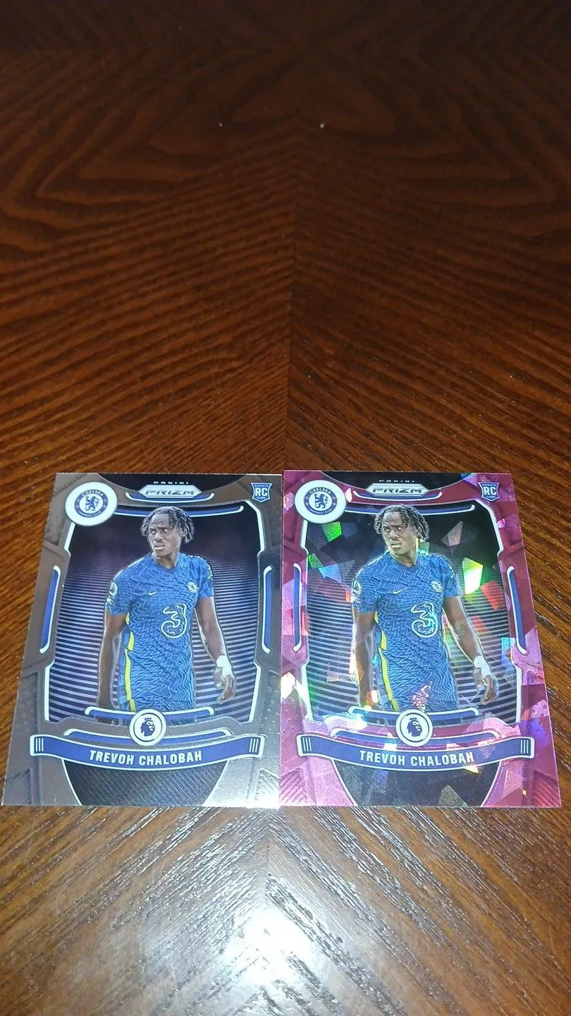Product image for 2021-22 Panini Prizm Premier League Soccer Trevoh Chalobah 2 Card Rookie Lot Including 1 Pink Prizm 