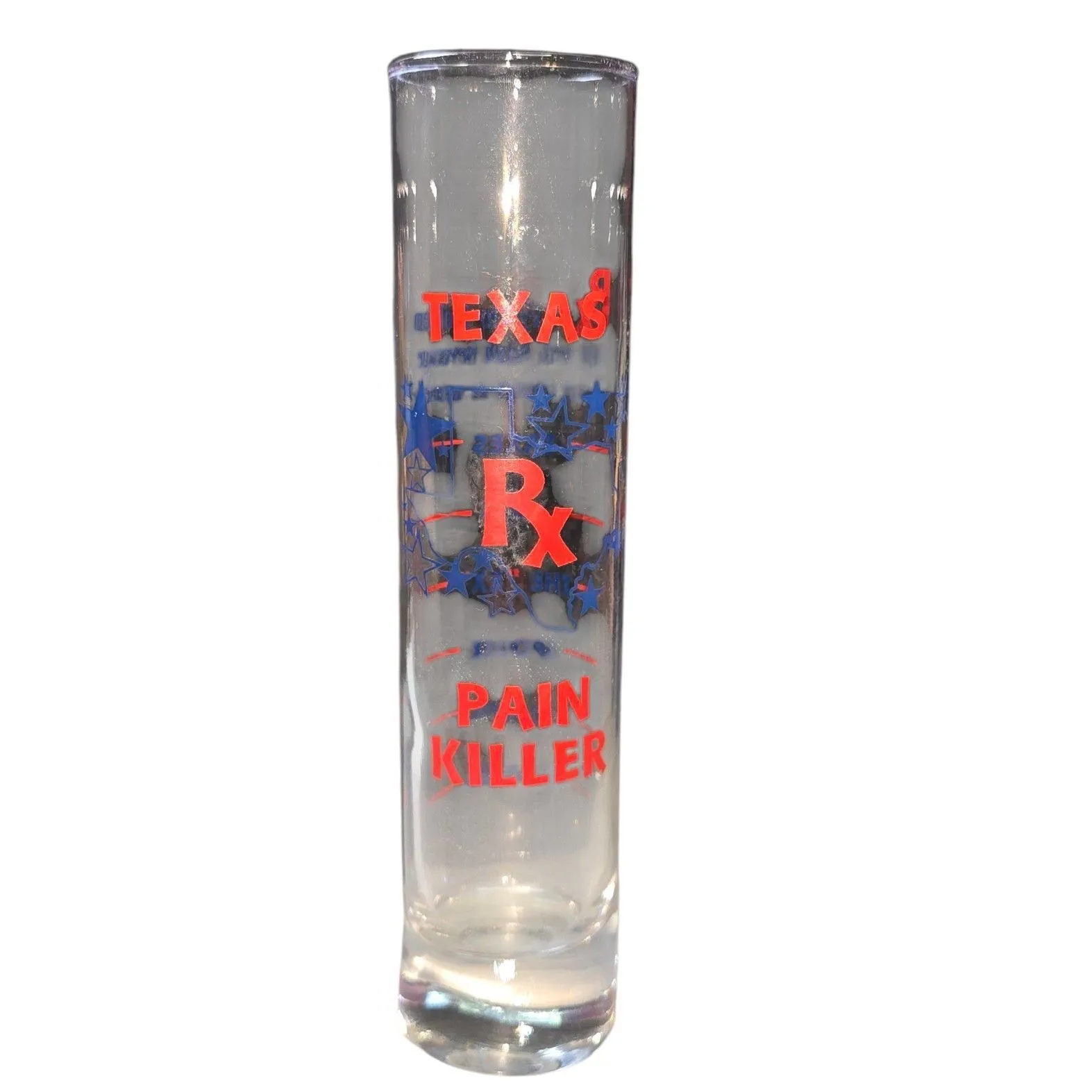 Product image for 033 Vintage Texas RX Pain Killer Shot Glass 7.5" tall