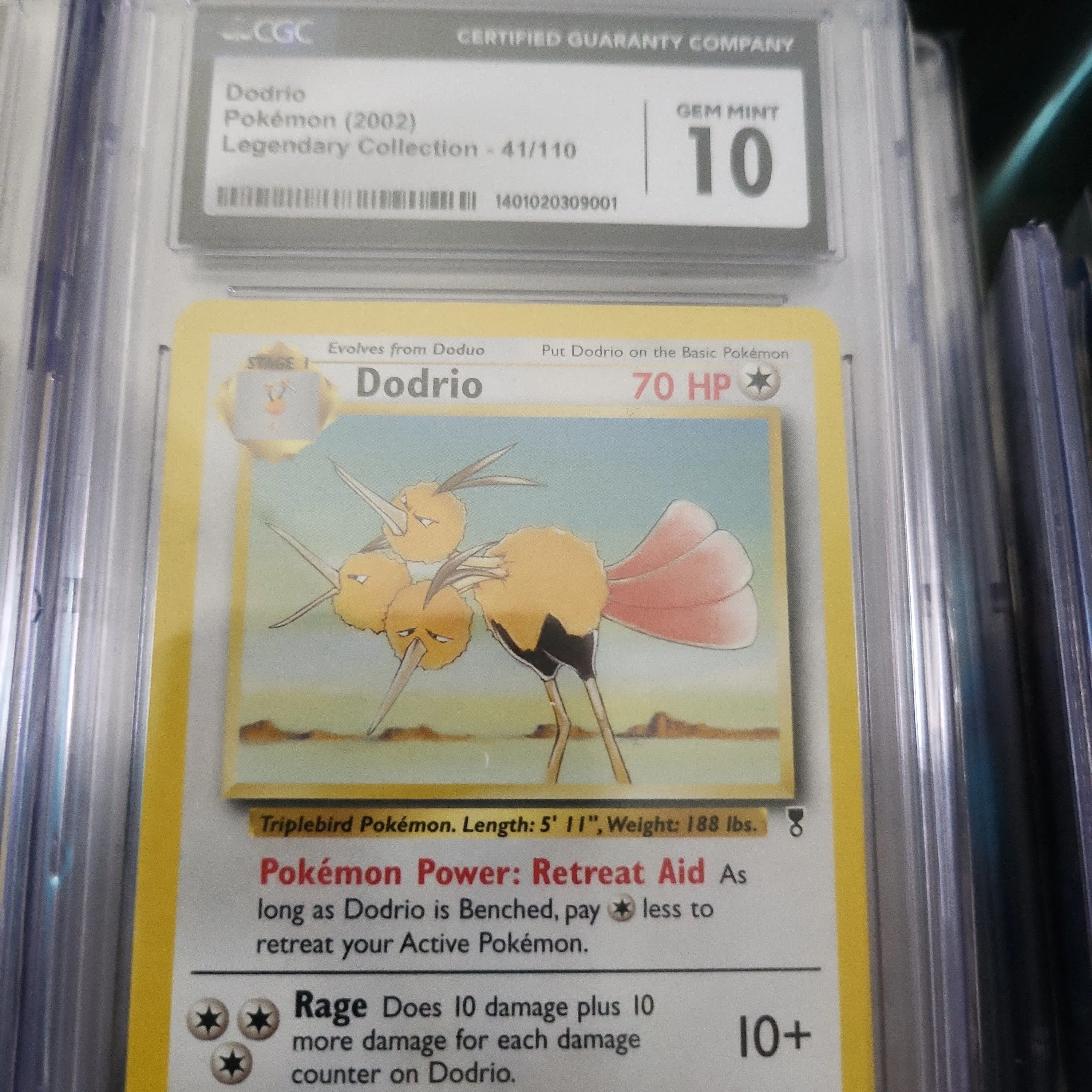 Product image for CGC Gem Mint 10 2002 Dodrio