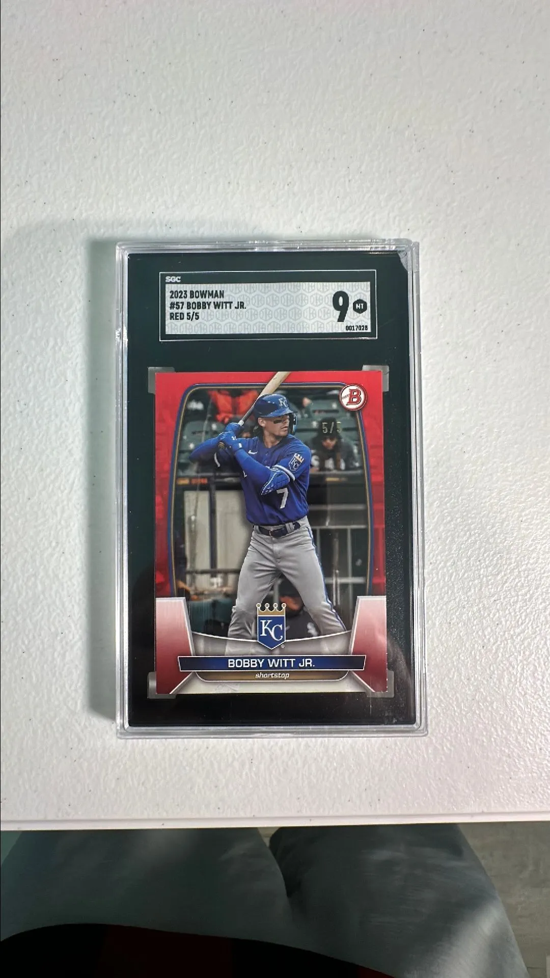 Product image for 2023 Bowman Bobby Witt JR Red 5/5