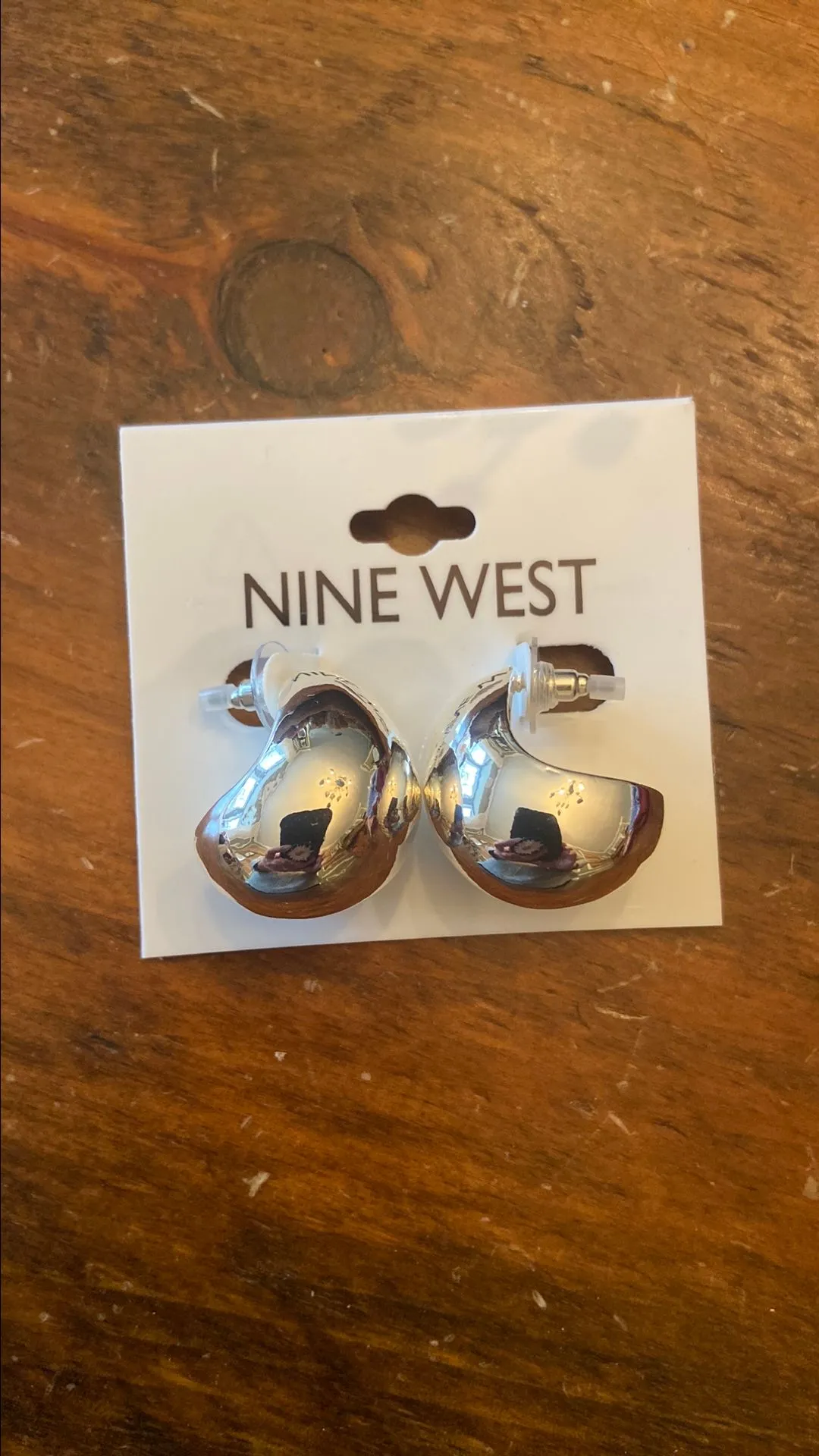 Product image for 47- NINE WEST: Gorgeous Brand New Silver Earrings