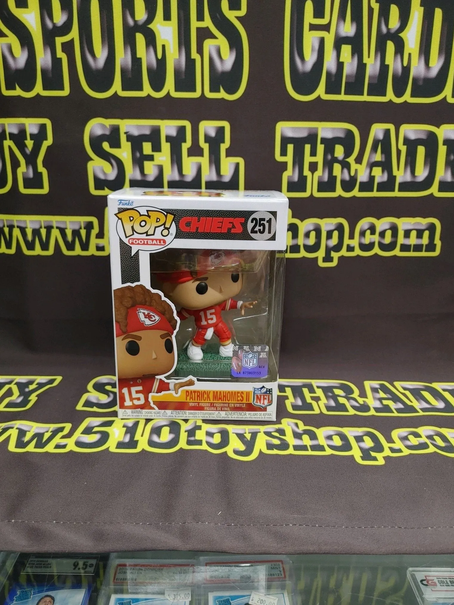 Product image for Patrick Mahomes funko pop