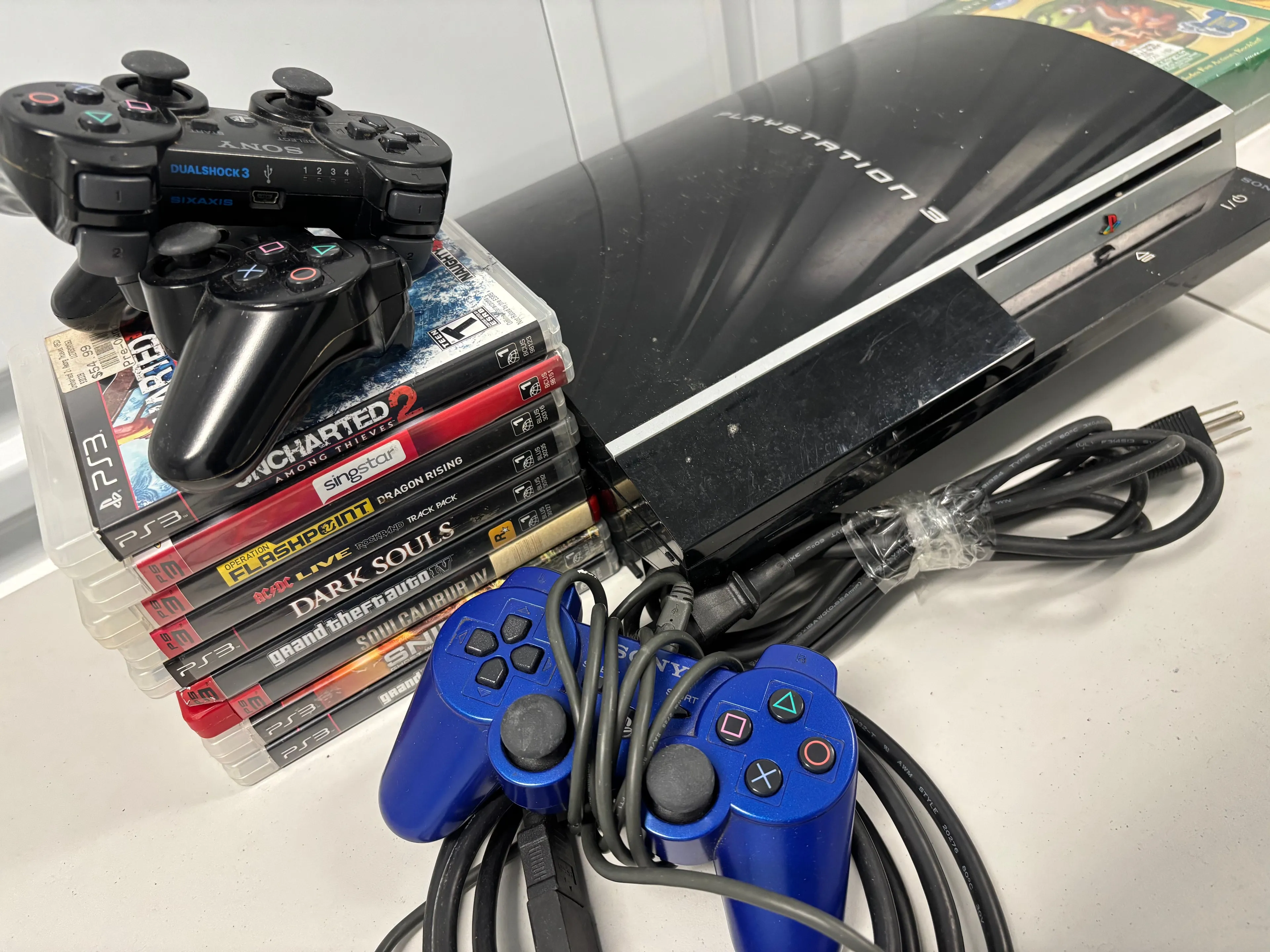 Product image for PS3 fatty games 3 controller bundle Tested good working condition