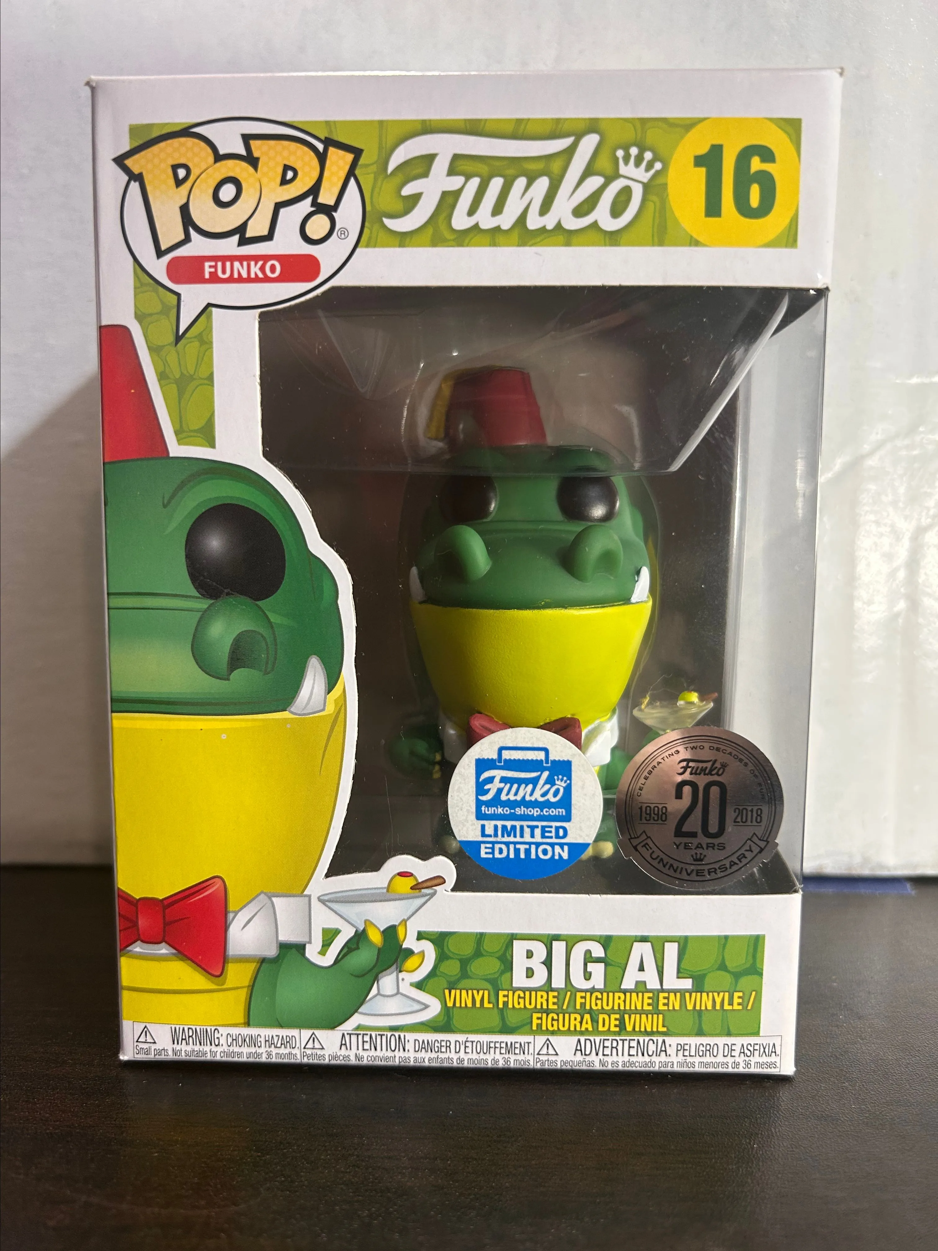 Product image for Big Al Funko Shop Limited Edition Funko Pop 16 with Protector