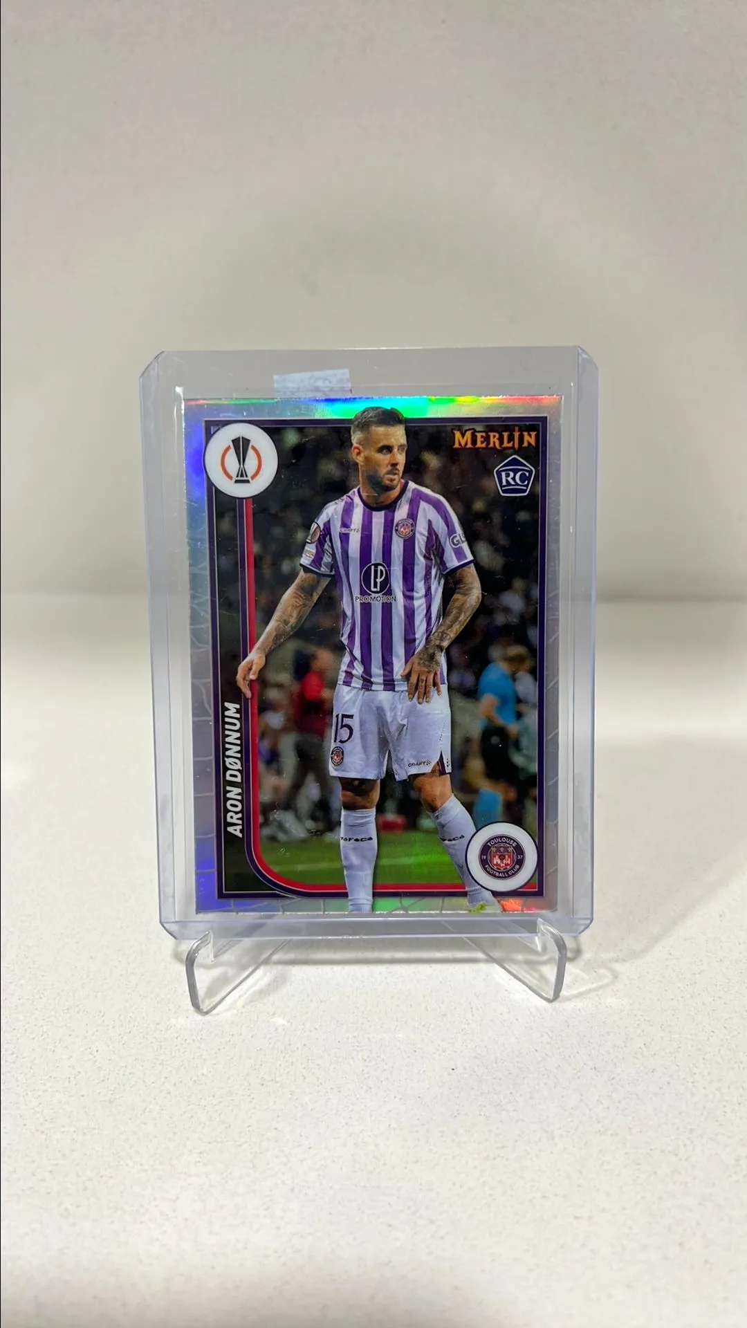 Product image for Aron Donnum Toulouse FC Merlin UCC Refractor #133 2023-24 RC