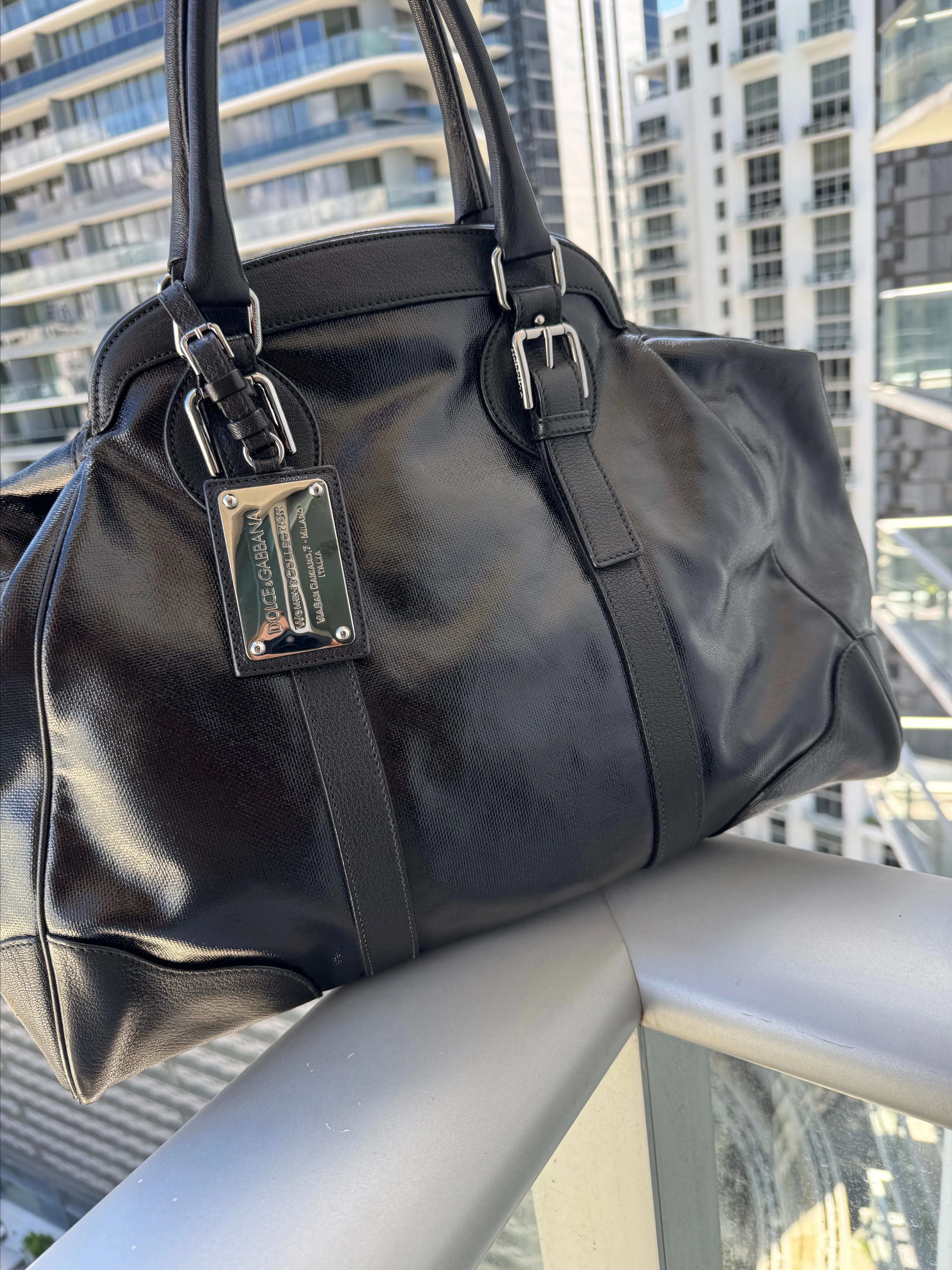 Product image for 61. Dolce & Gabbana Leather Travel Bag